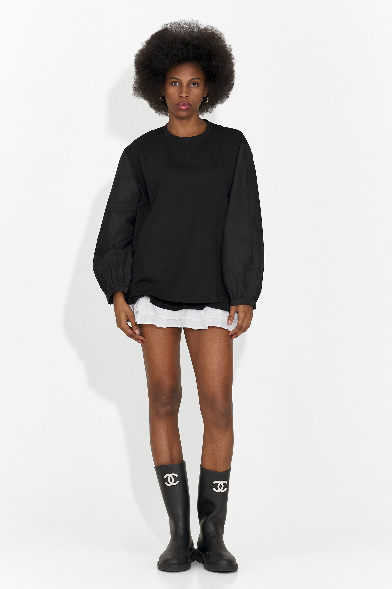 Sheiva Bogas ležérní černá dámská blůza