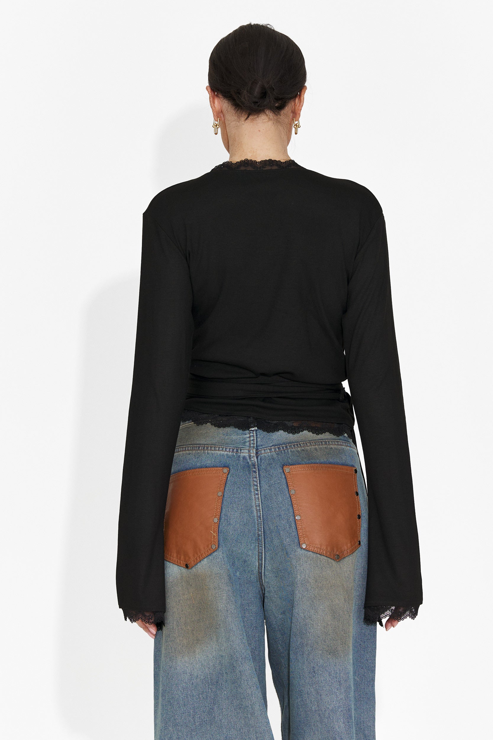 Women's casual black blouse Zaneta Bogas