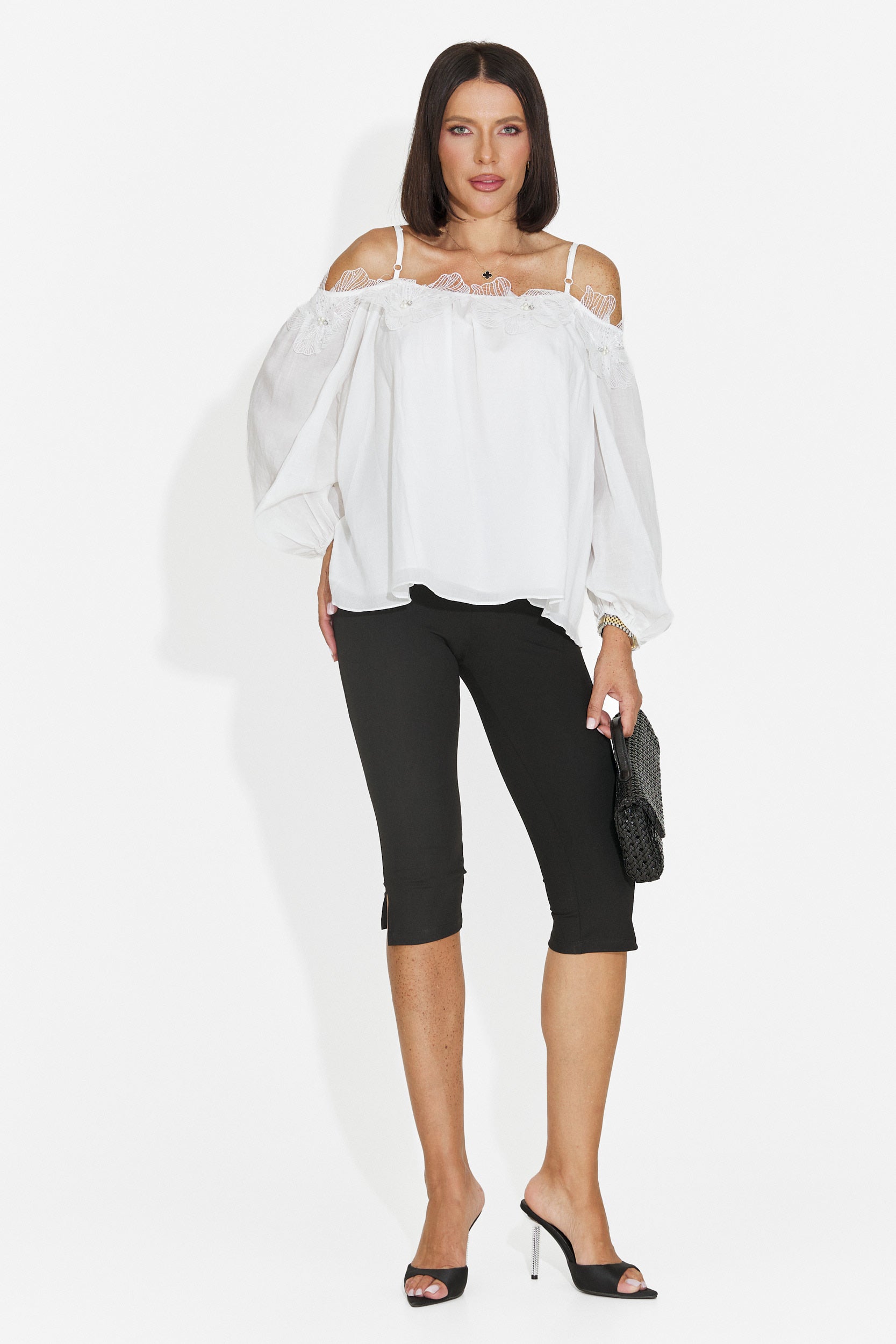 Elegant white women's blouse Agentica Bogas