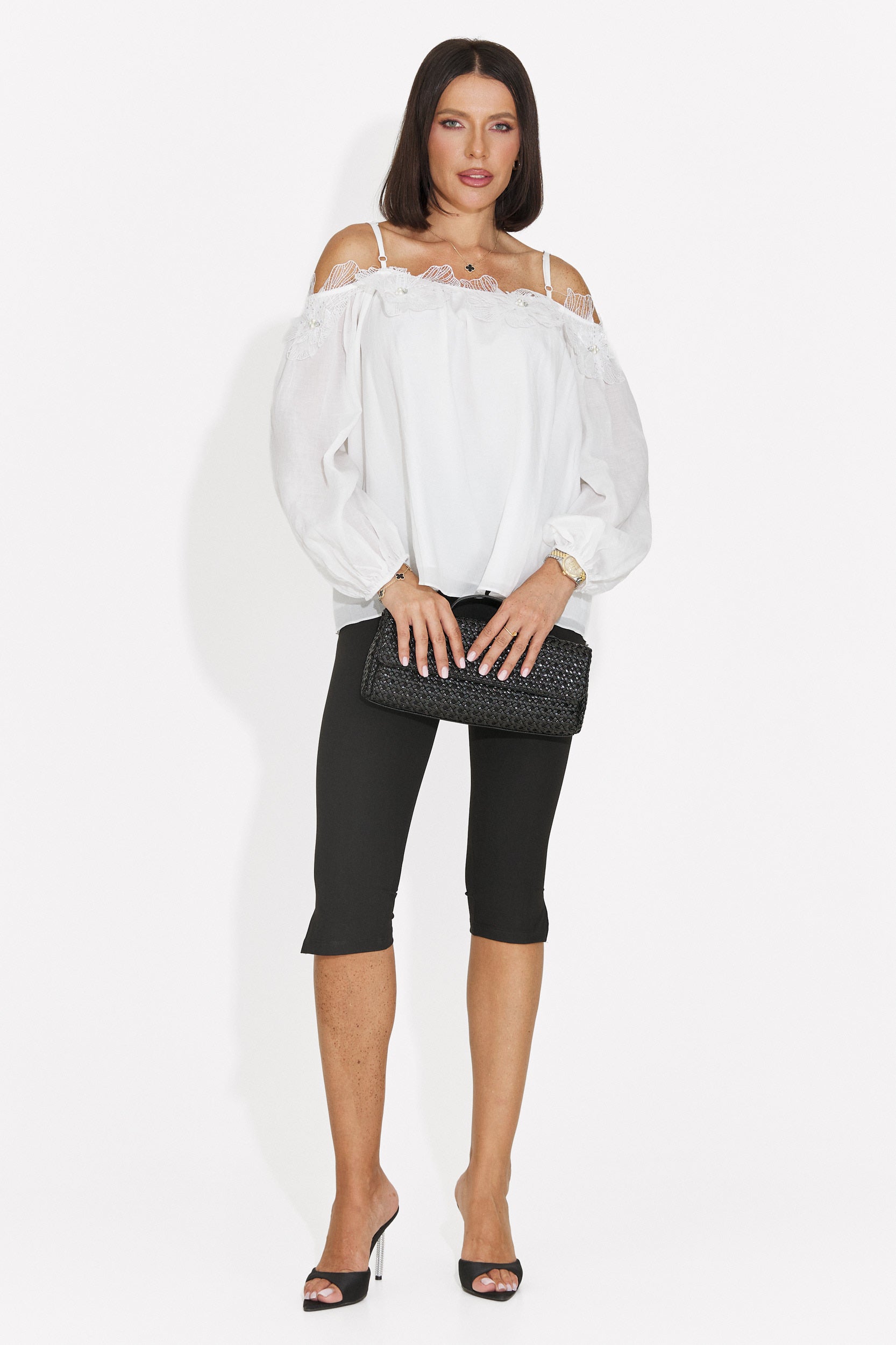 Elegant white women's blouse Agentica Bogas