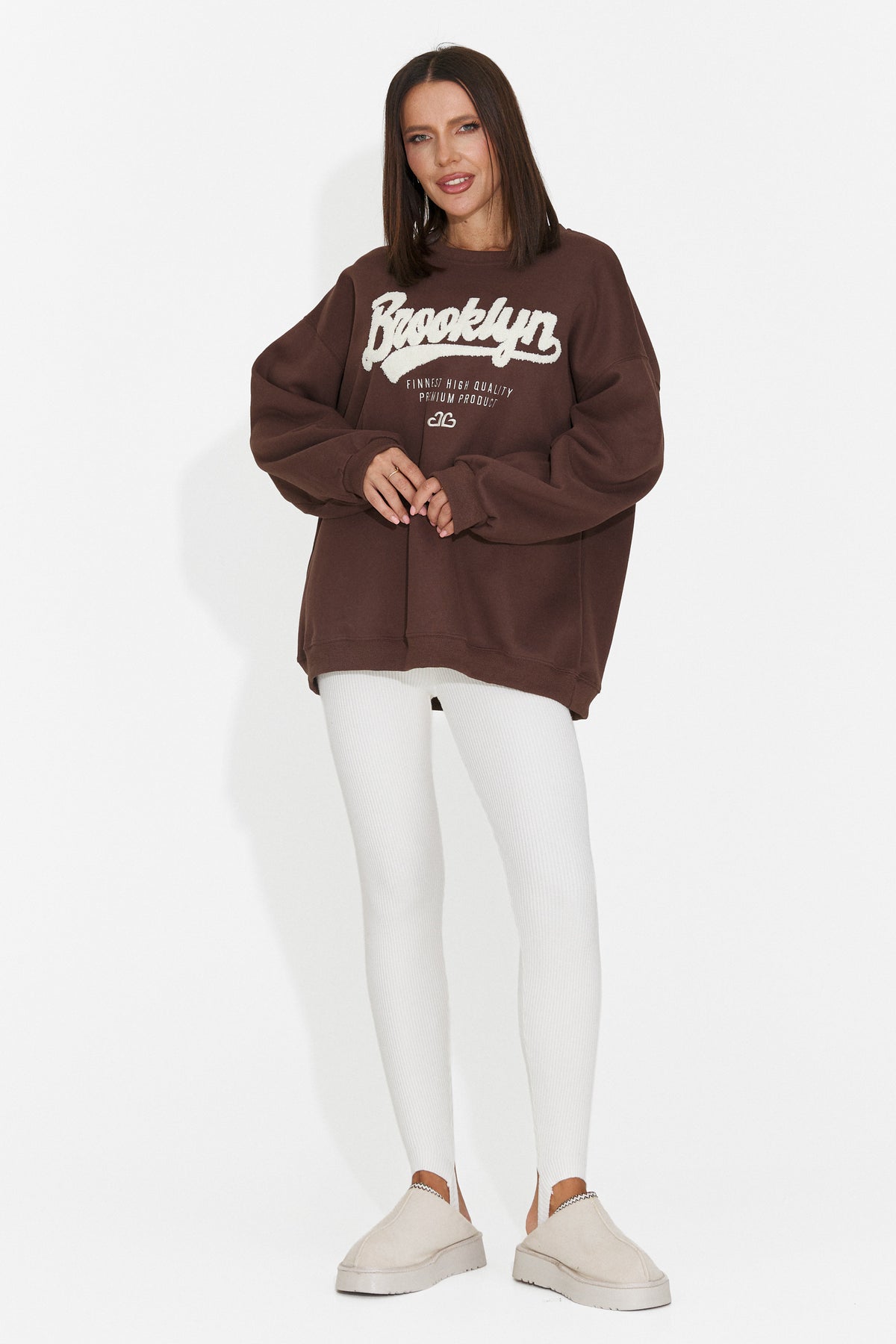 Bluza maro Leroialia Bogas