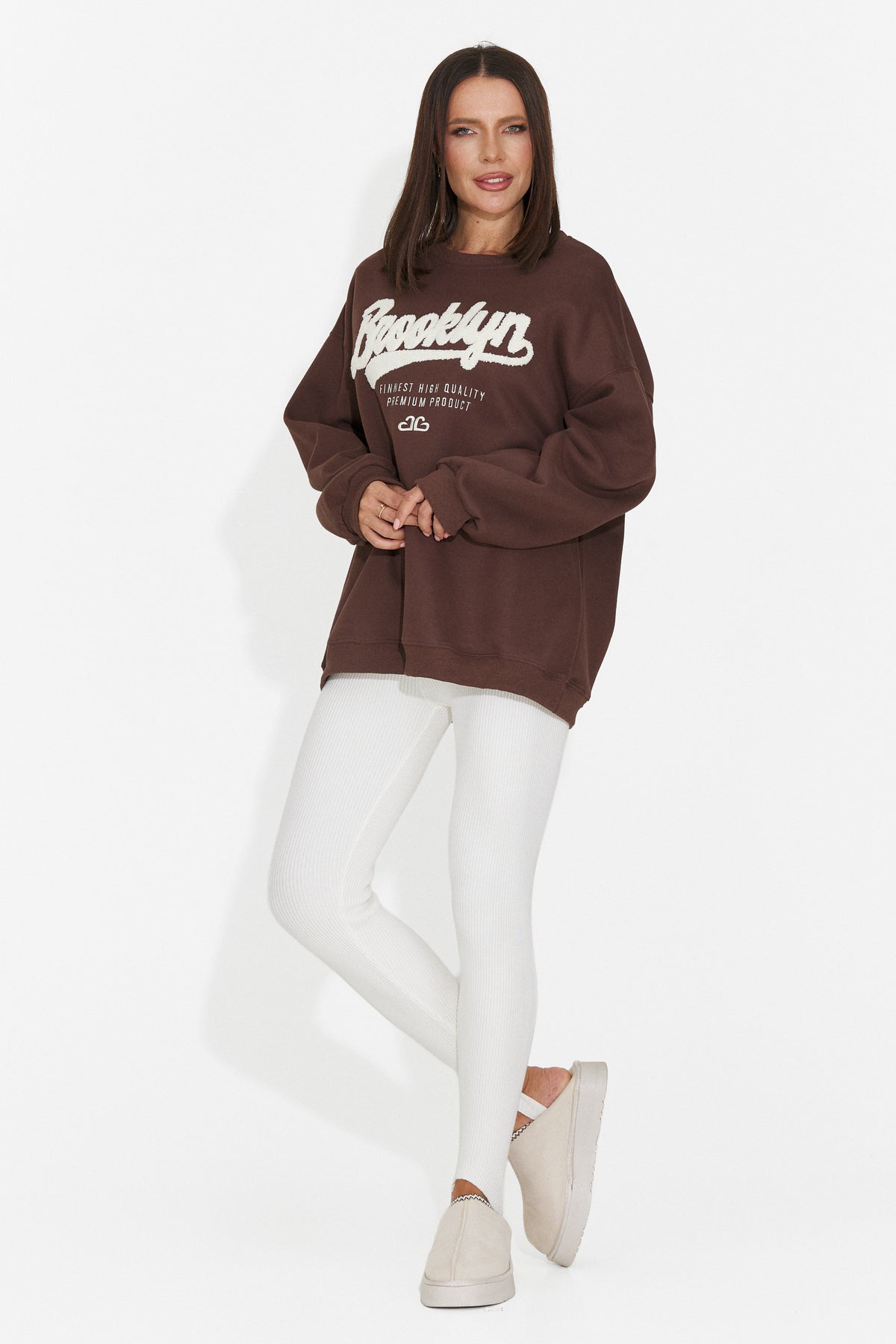 Bluza maro Leroialia Bogas