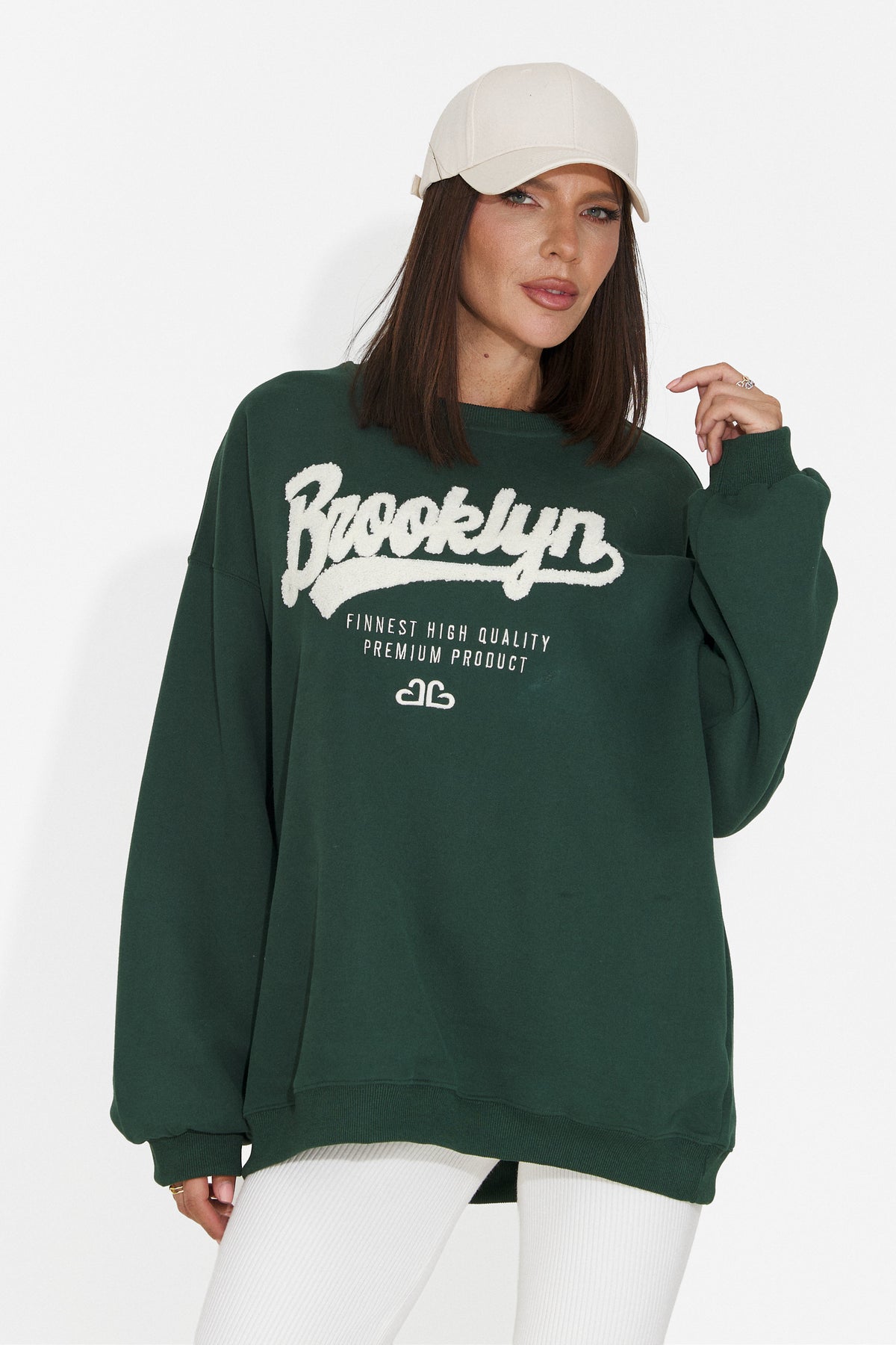 Bluza verde Leroialia Bogas