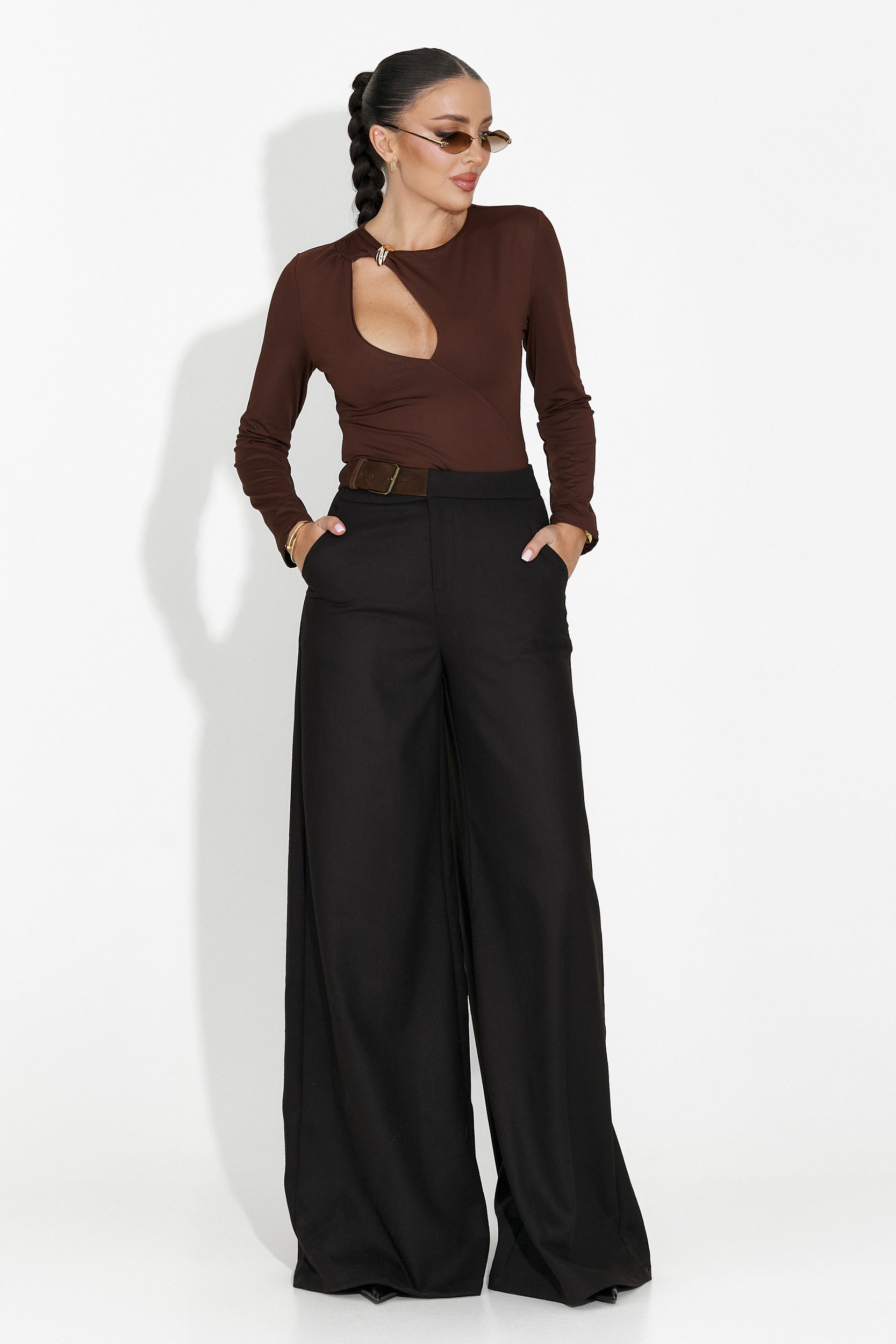 Elegant Brown Ladies Bodysuit by Pavine Bogas