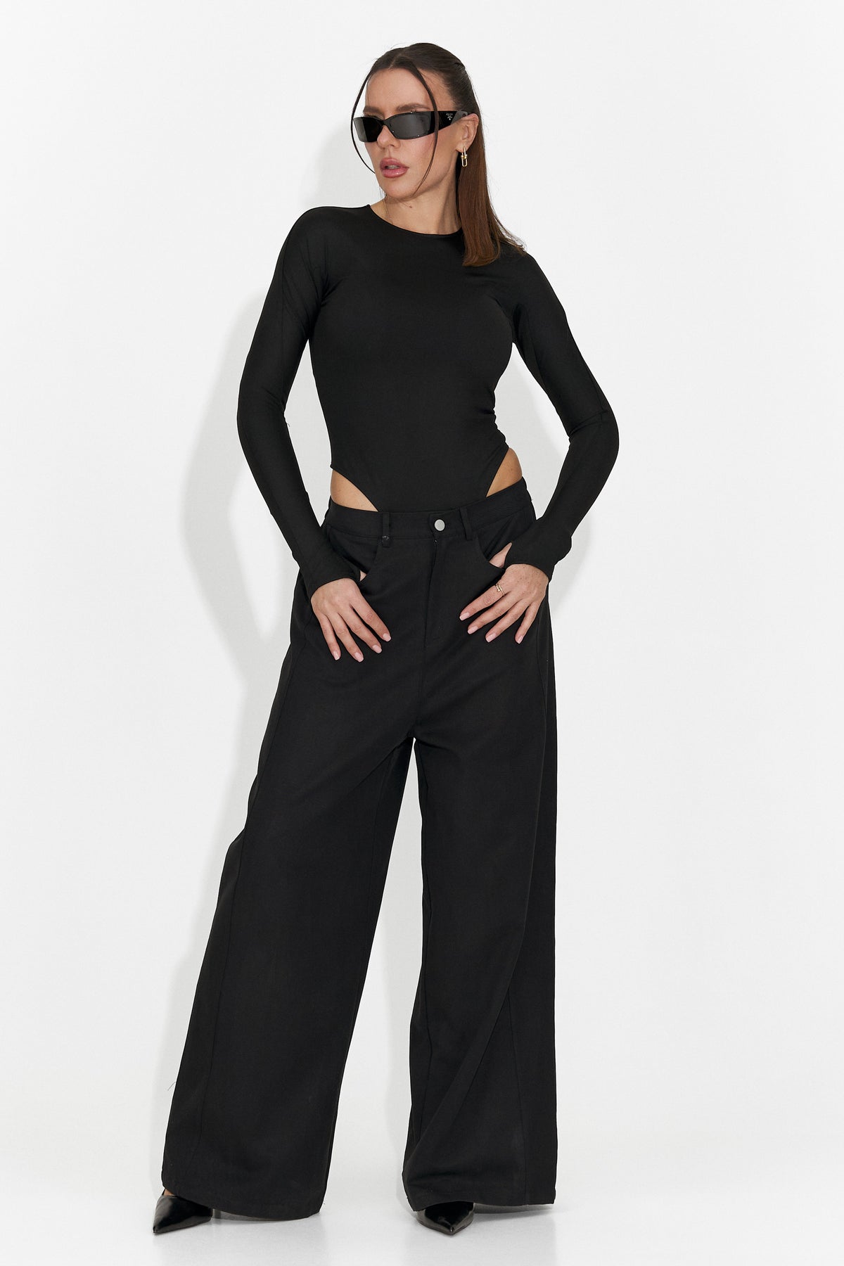 Elegantni ženski body crni Mioala Bogas, slika 8 od 9
