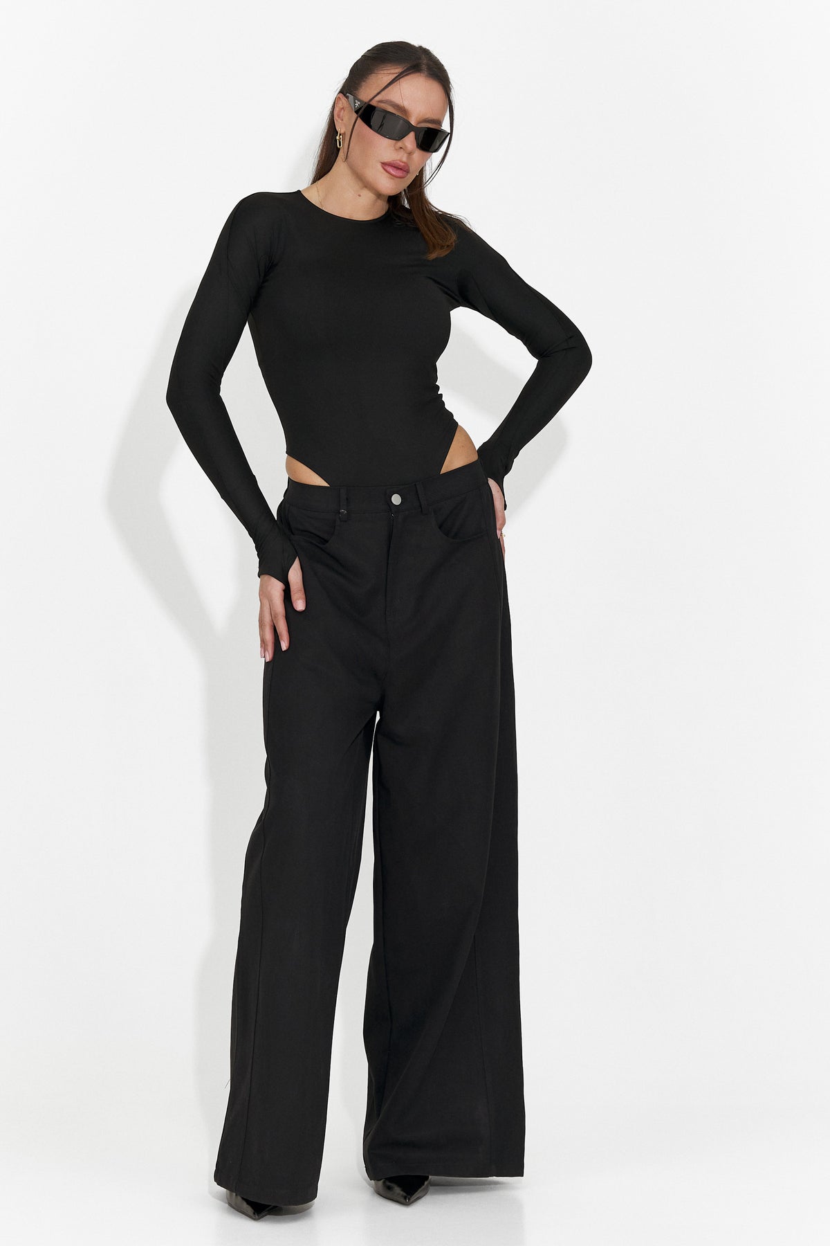 Elegantni ženski body crni Mioala Bogas, slika 9 od 9
