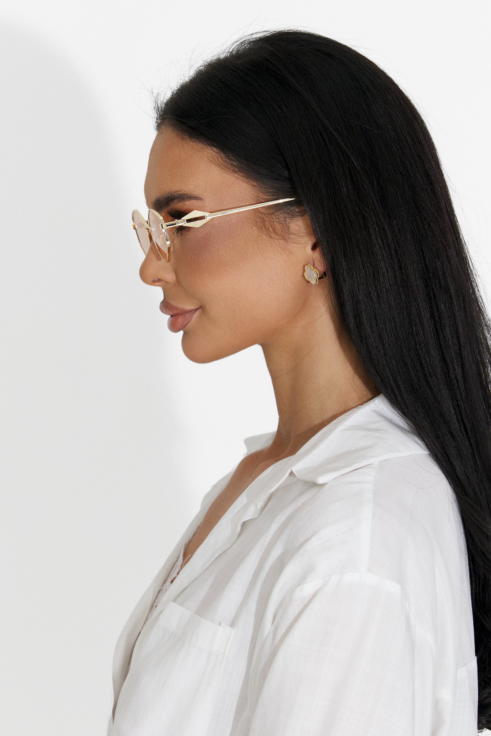 Ochelari dama de soare auriu Calder Bogas