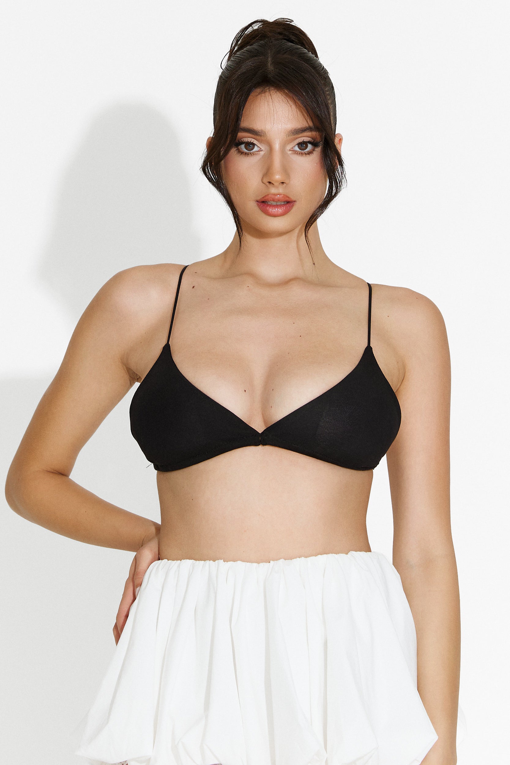 Women's casual black bralette Keran Bogas