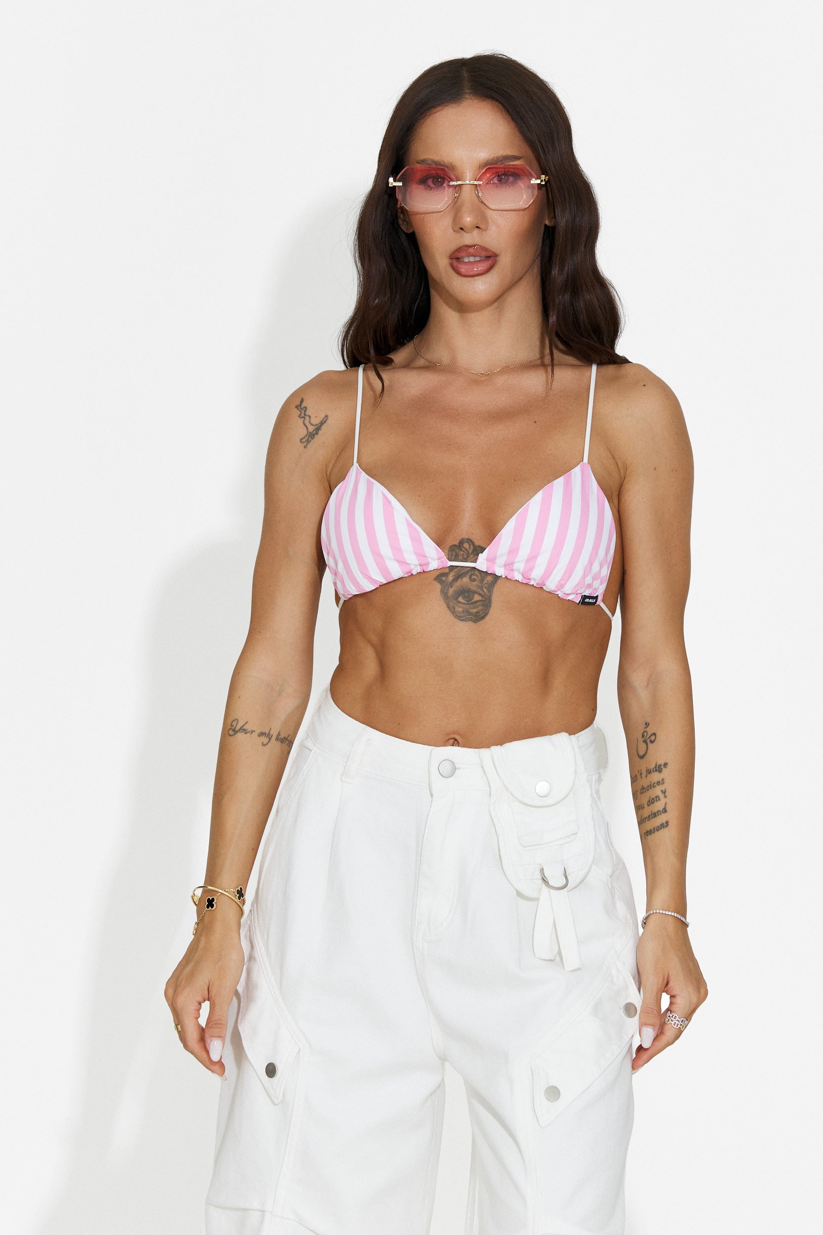 Pink casual women's bustier Brusty Bogas