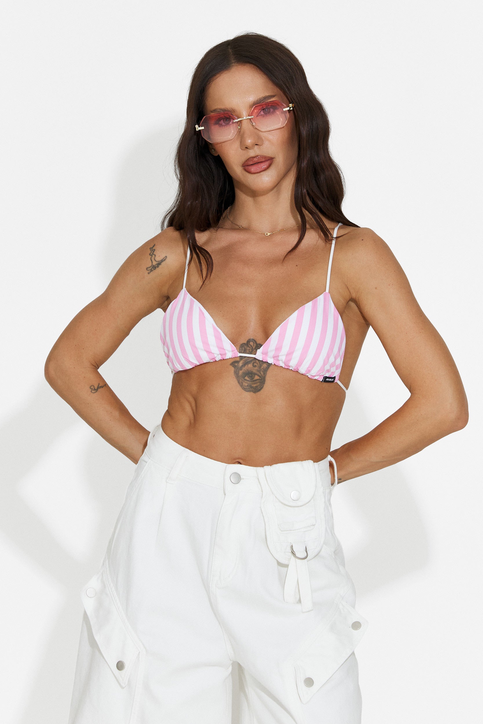 Pink casual women's bustier Brusty Bogas
