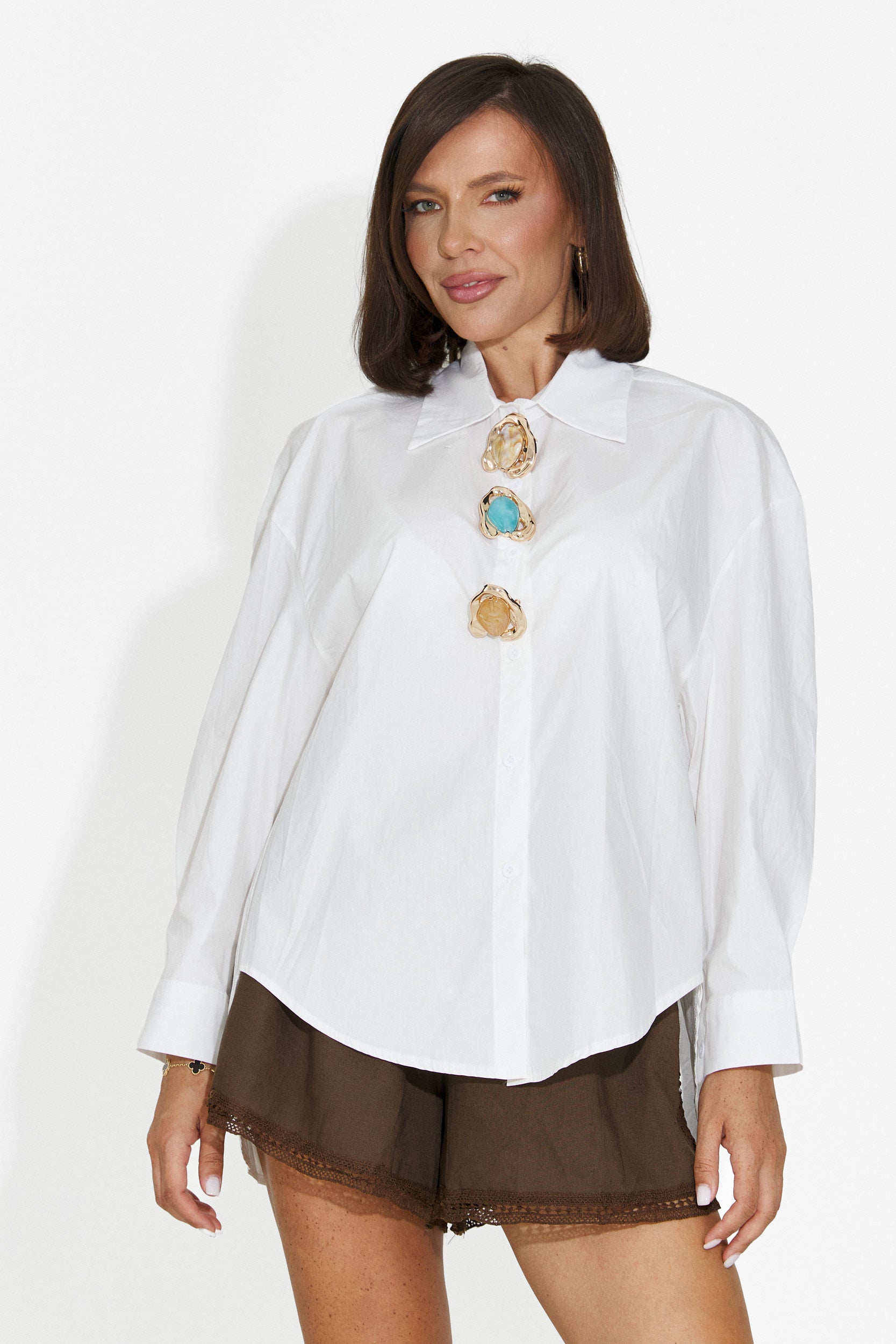 Chemise femme décontractée blanche Delany Bogas