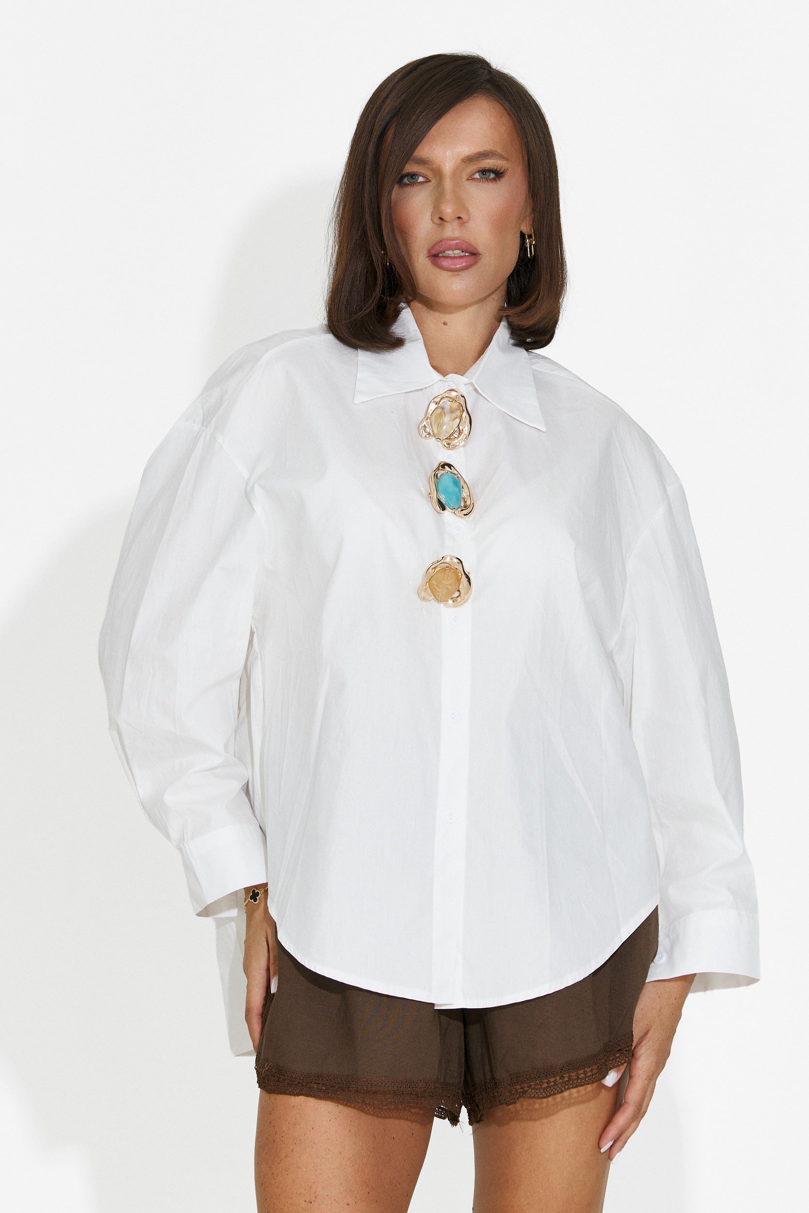 Chemise femme décontractée blanche Delany Bogas