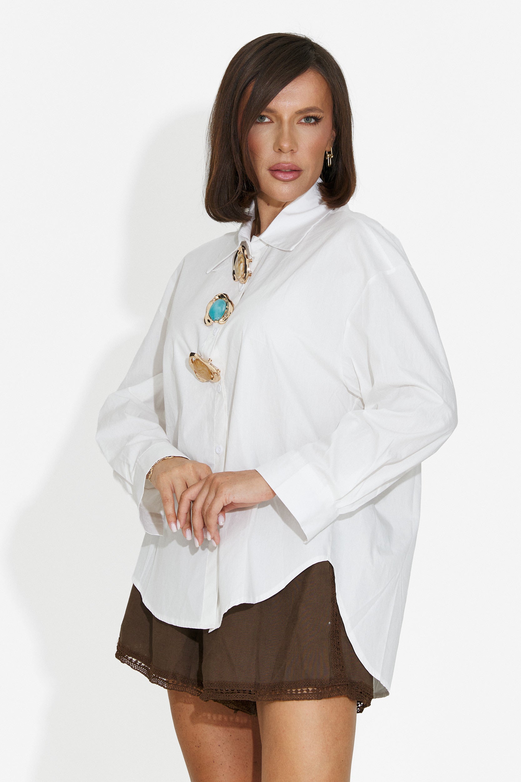 Chemise femme décontractée blanche Delany Bogas