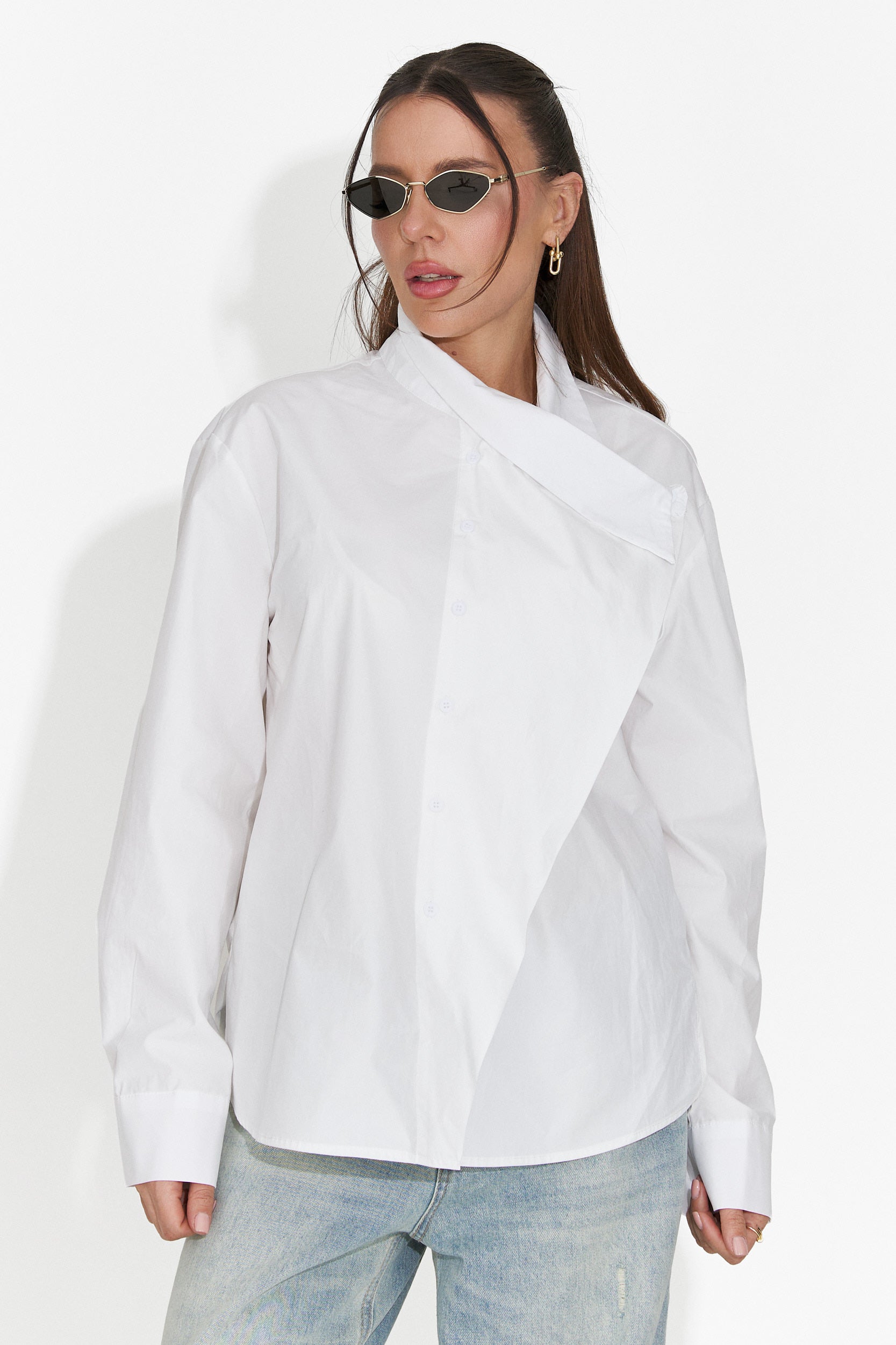 Damenbluse casual weiß Edinea Bogas