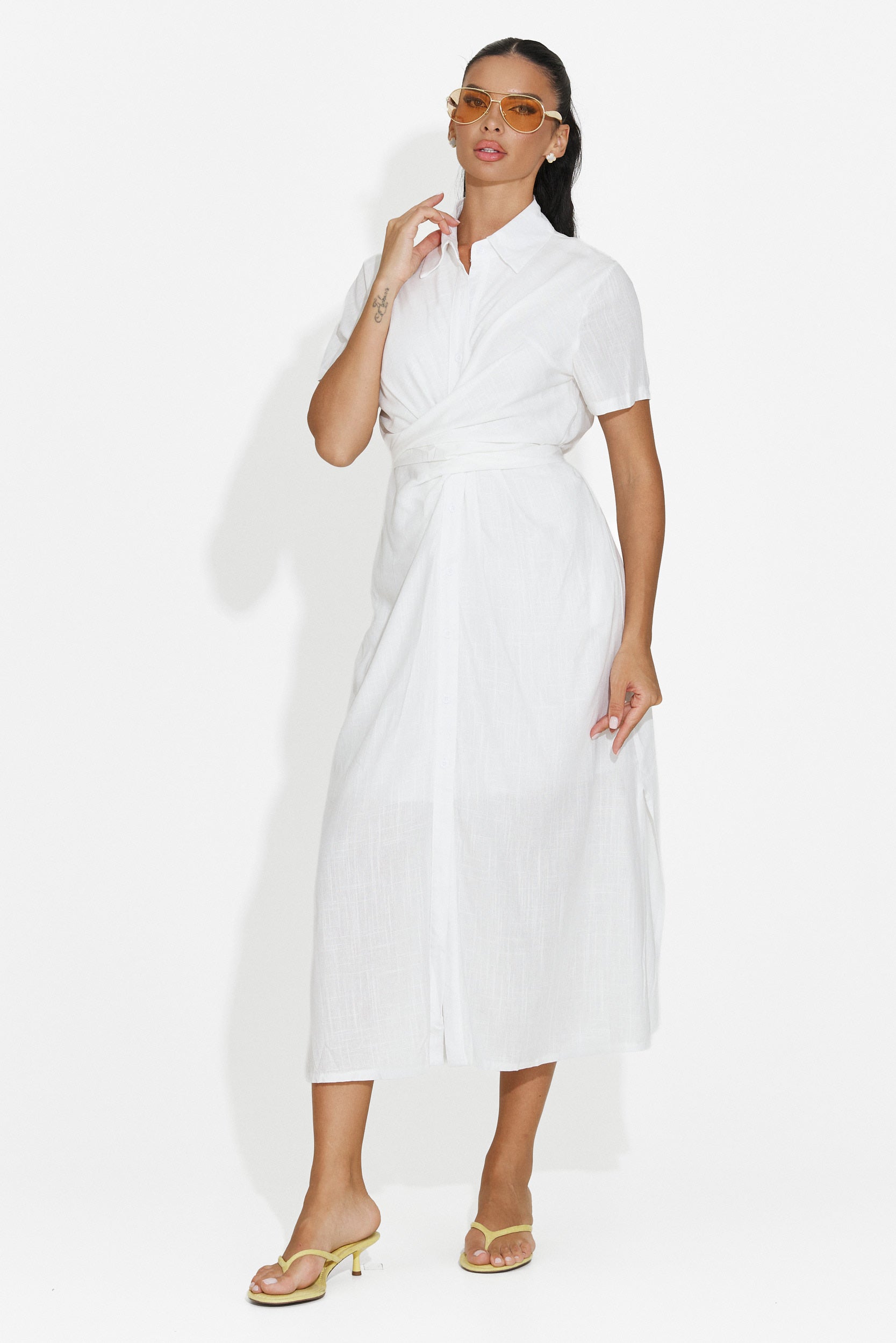Camisa de mujer casual blanca Genoma Bogas