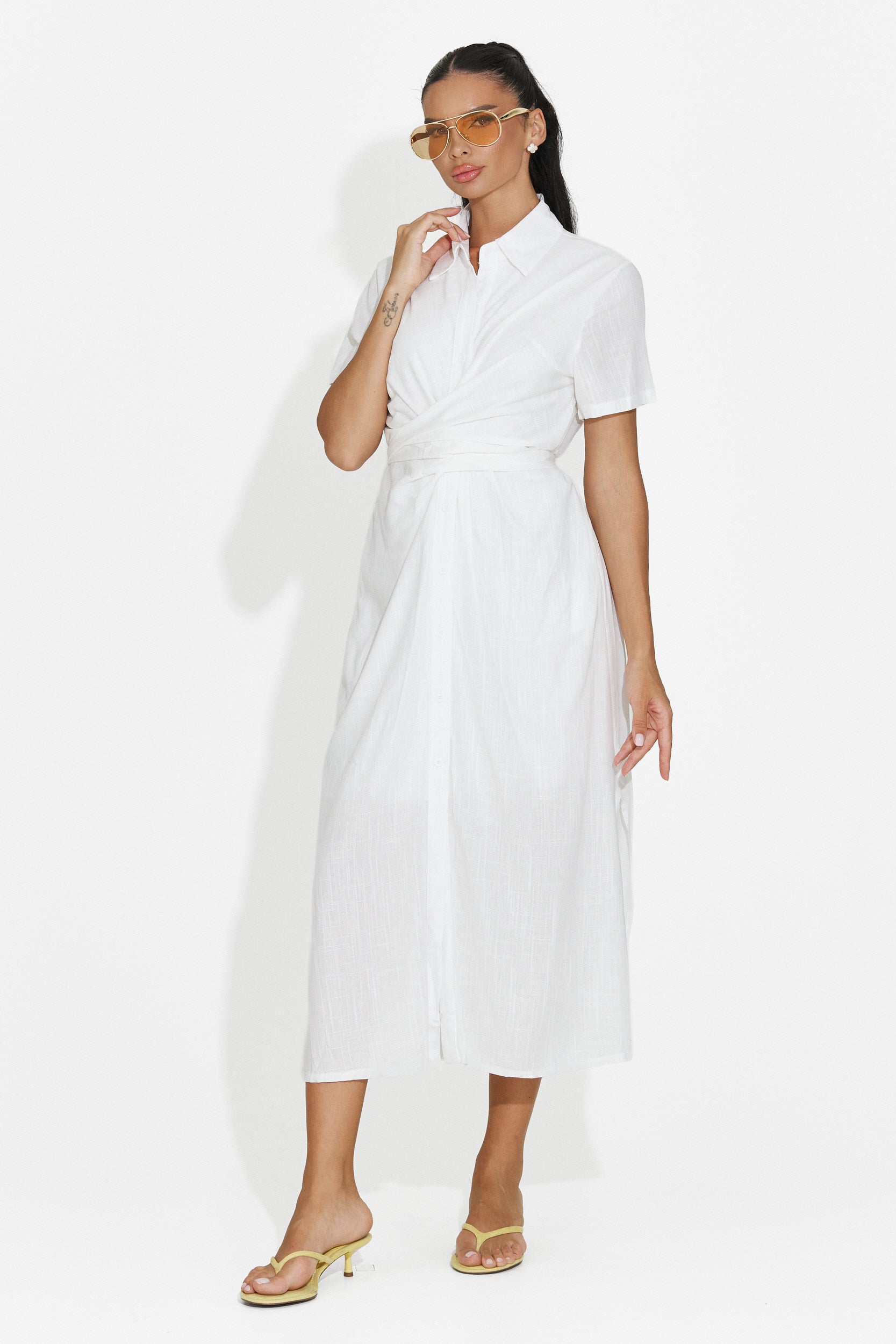 Camisa de mujer casual blanca Genoma Bogas