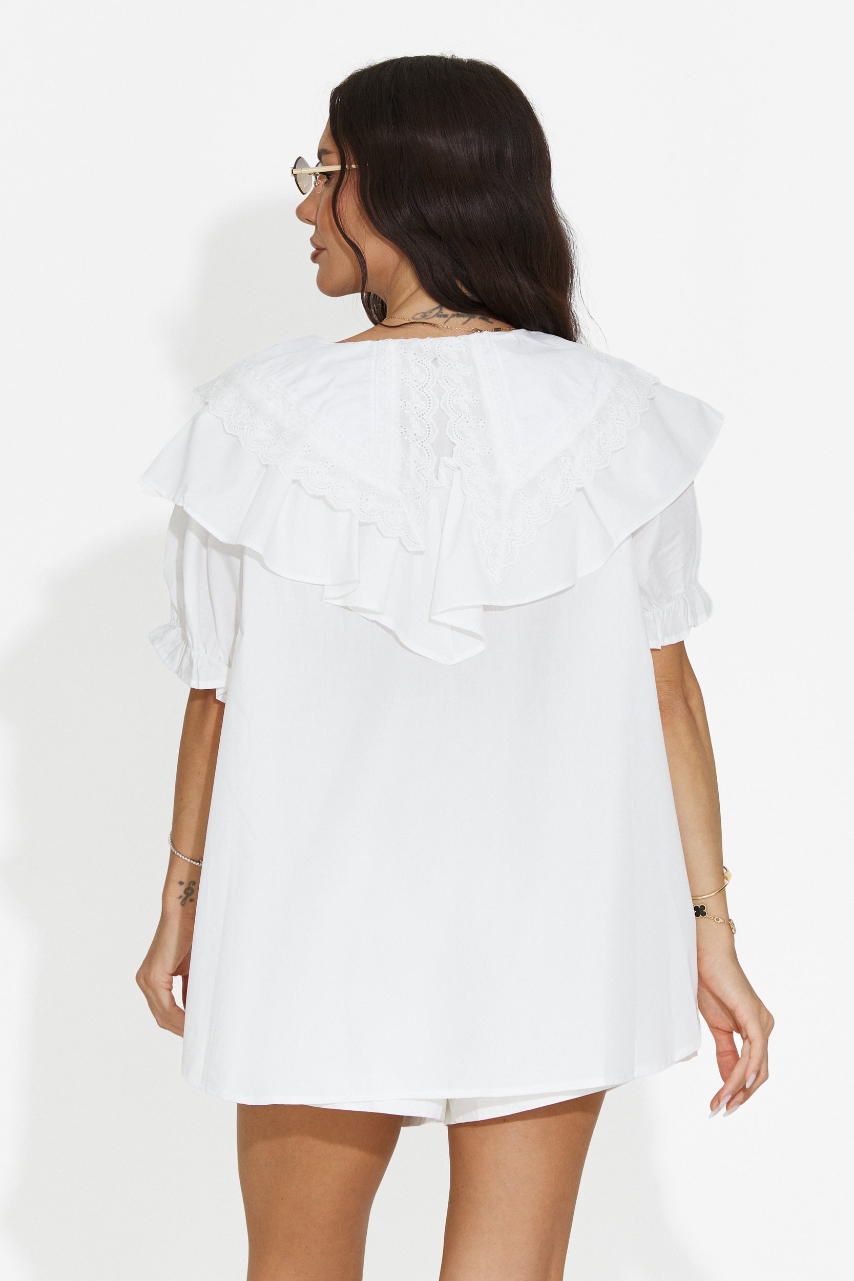 Chemise casual blanche pour femme Karlasia Bogas