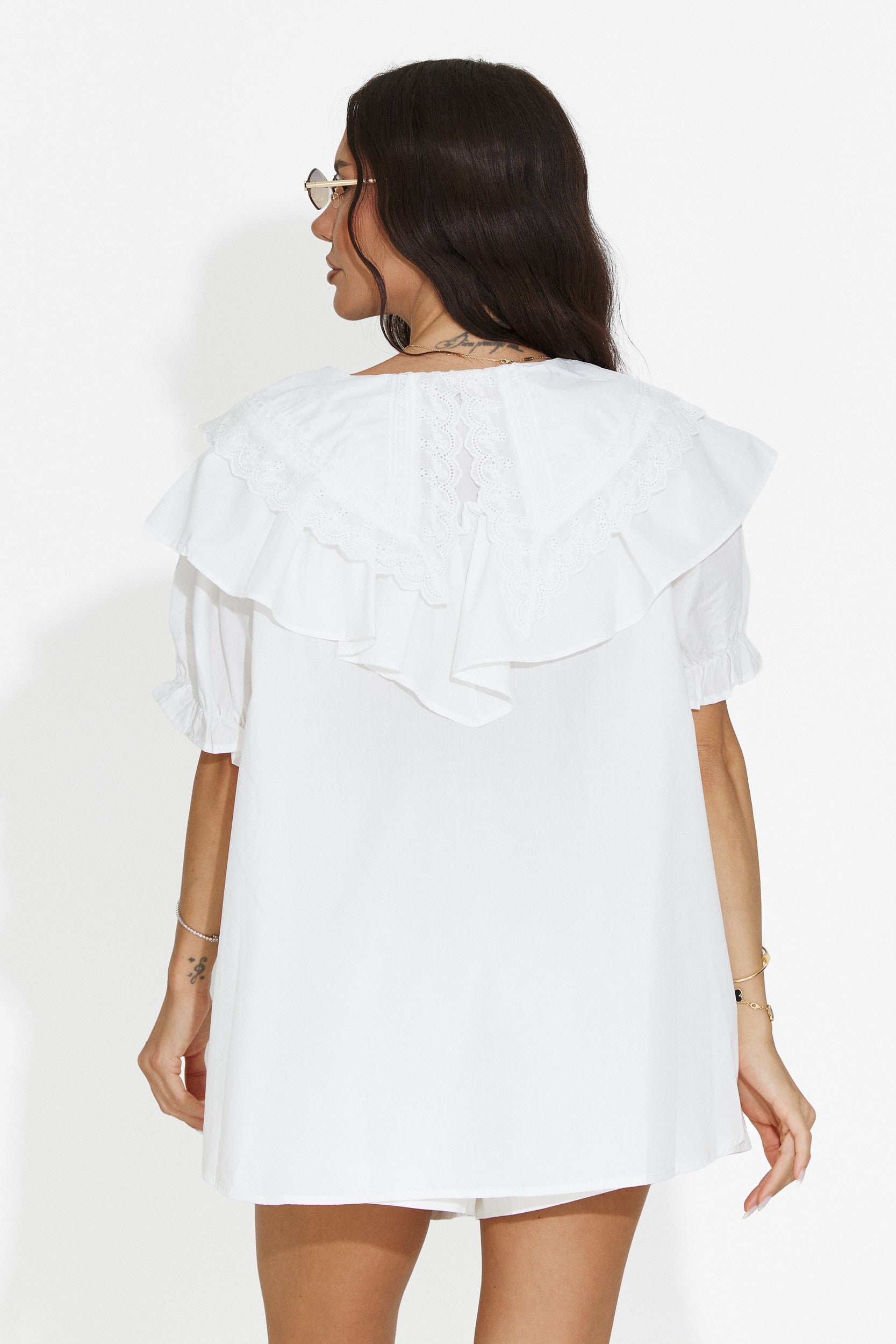 Chemise casual blanche pour femme Karlasia Bogas