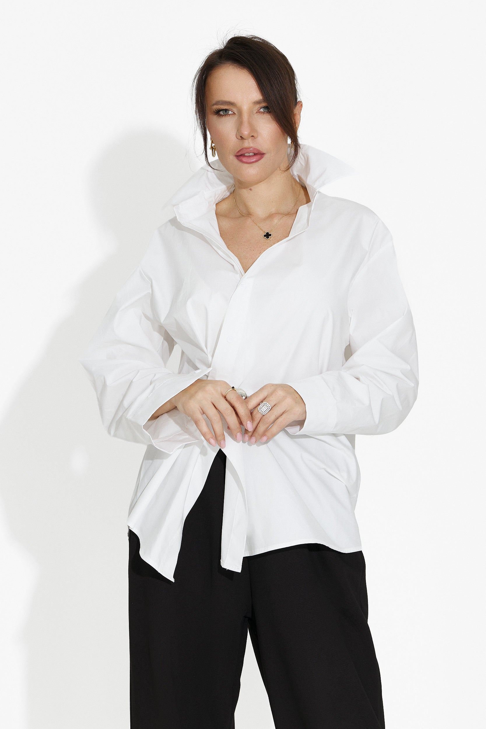 Women's Casual White Shirt Melynda Bogas