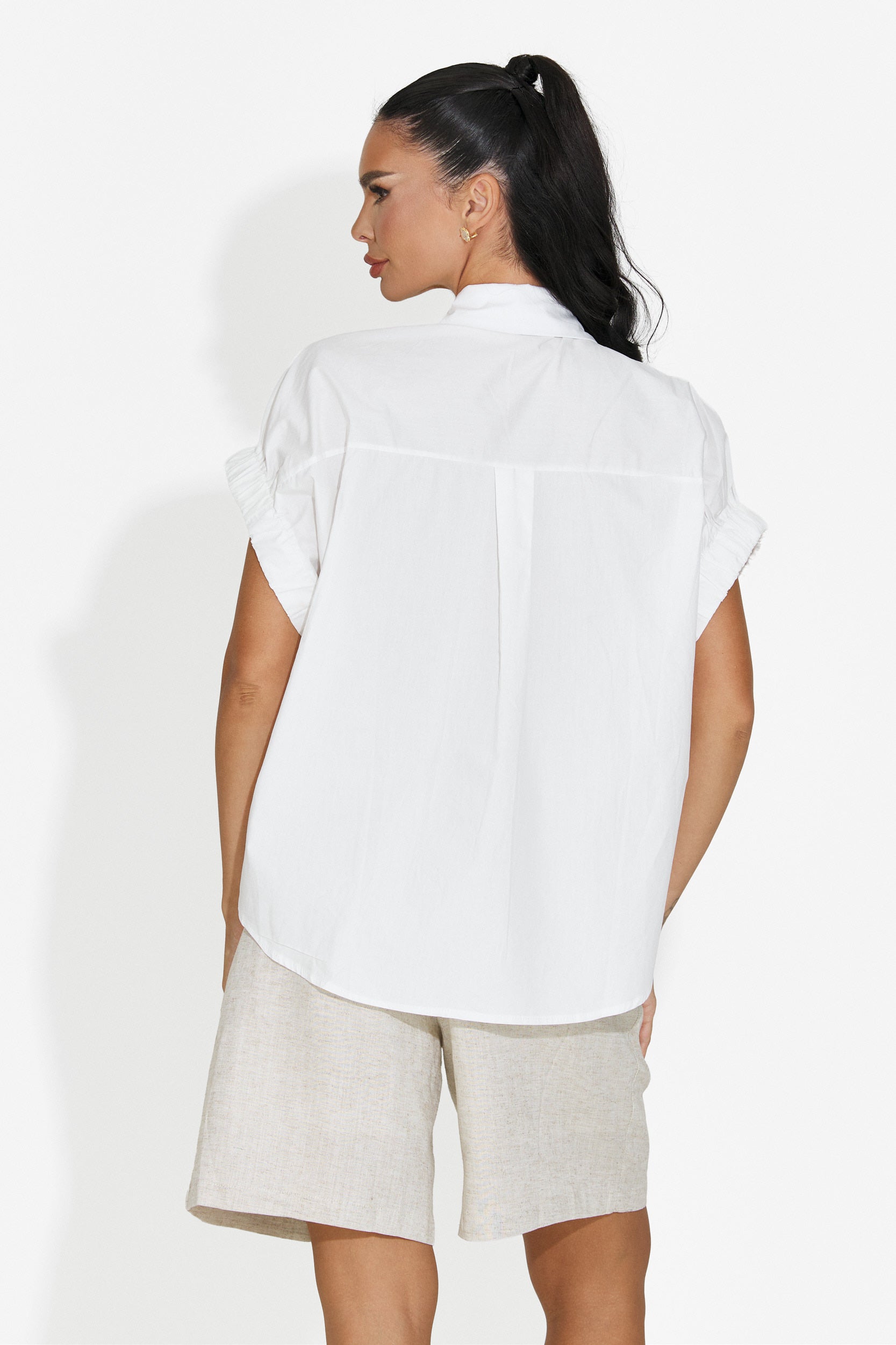 White casual women's shirt Nazmia Bogas