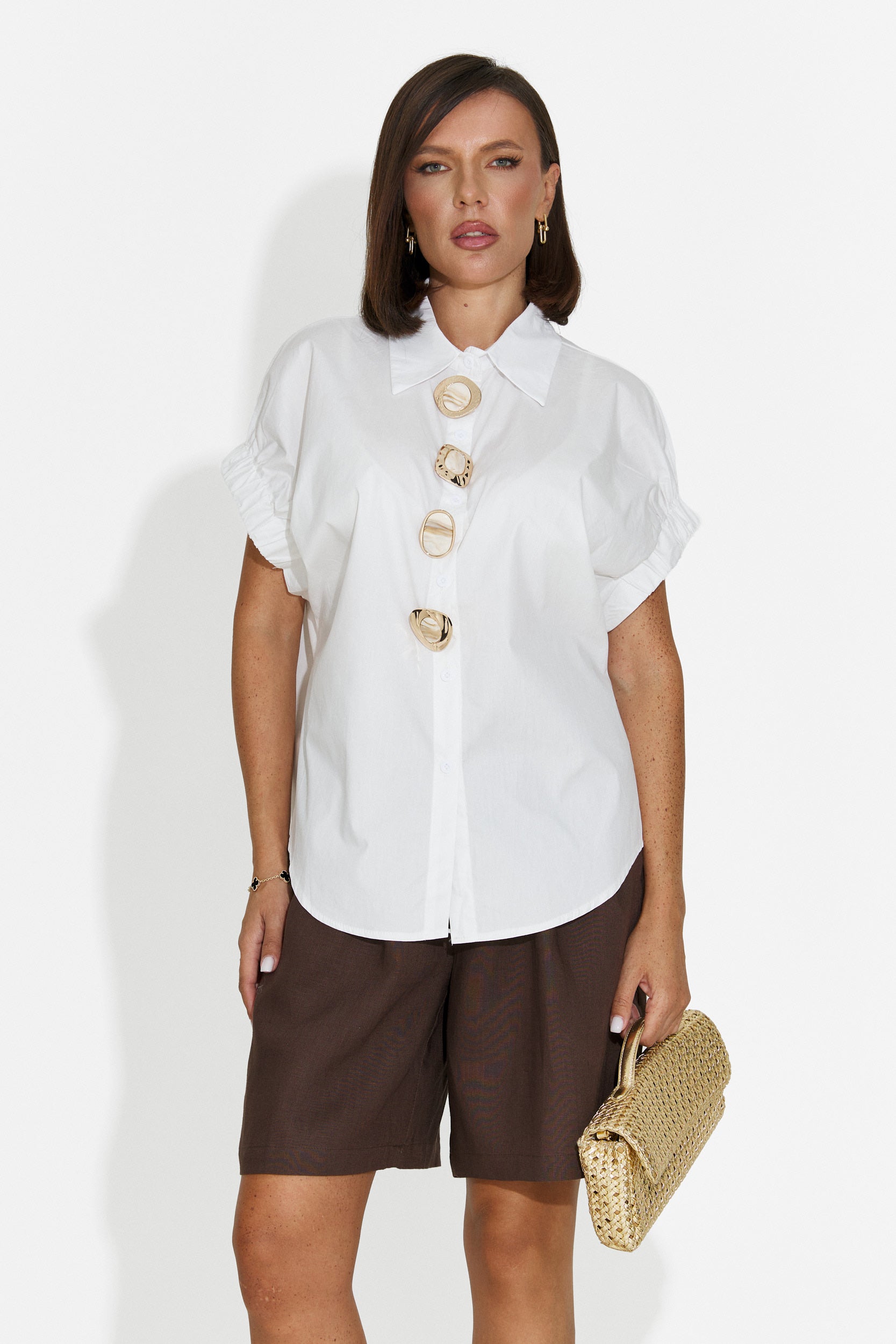 Camisa de mujer casual blanca Odeneia Bogas