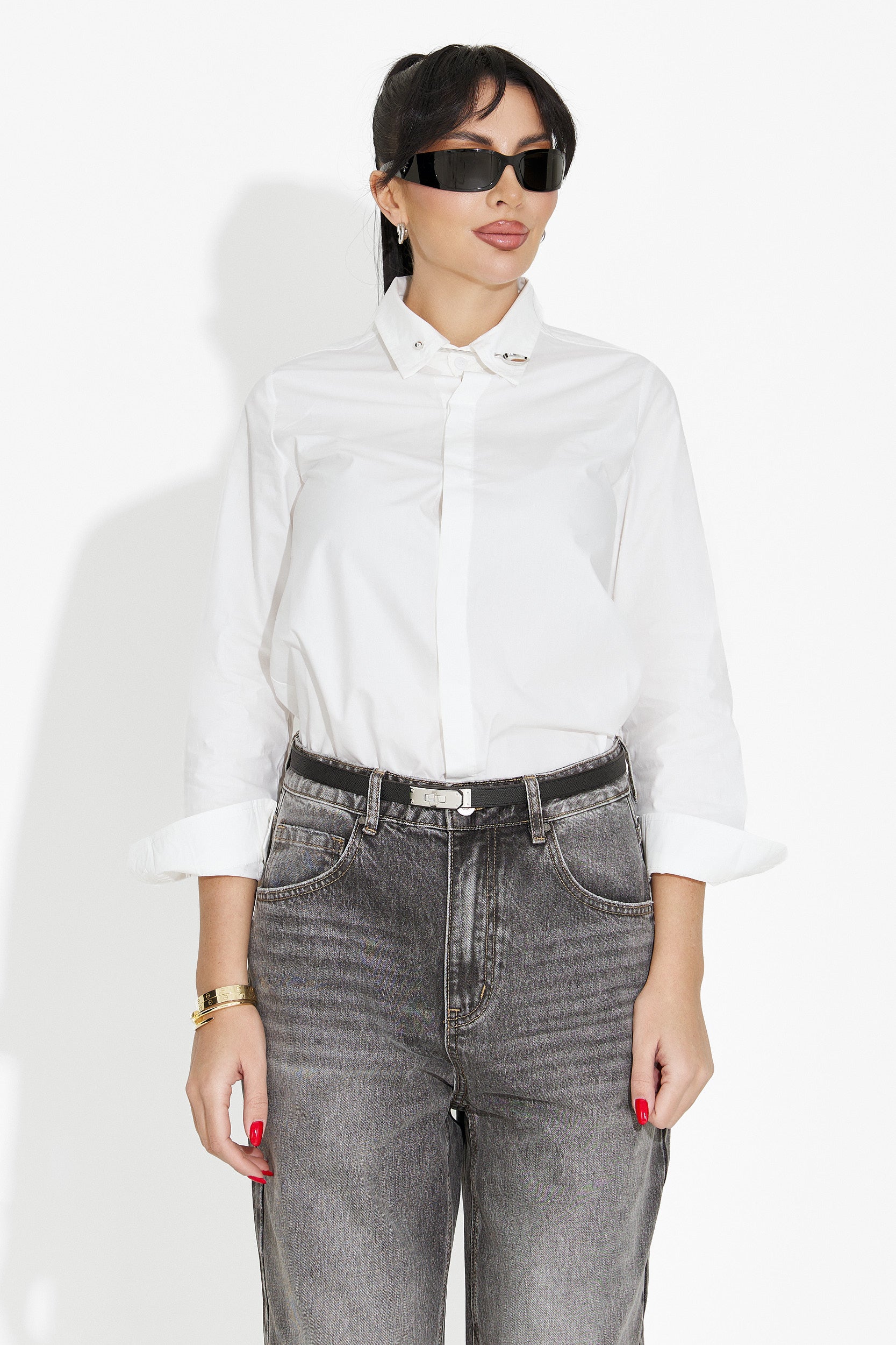Women's casual white shirt Rochele Bogas