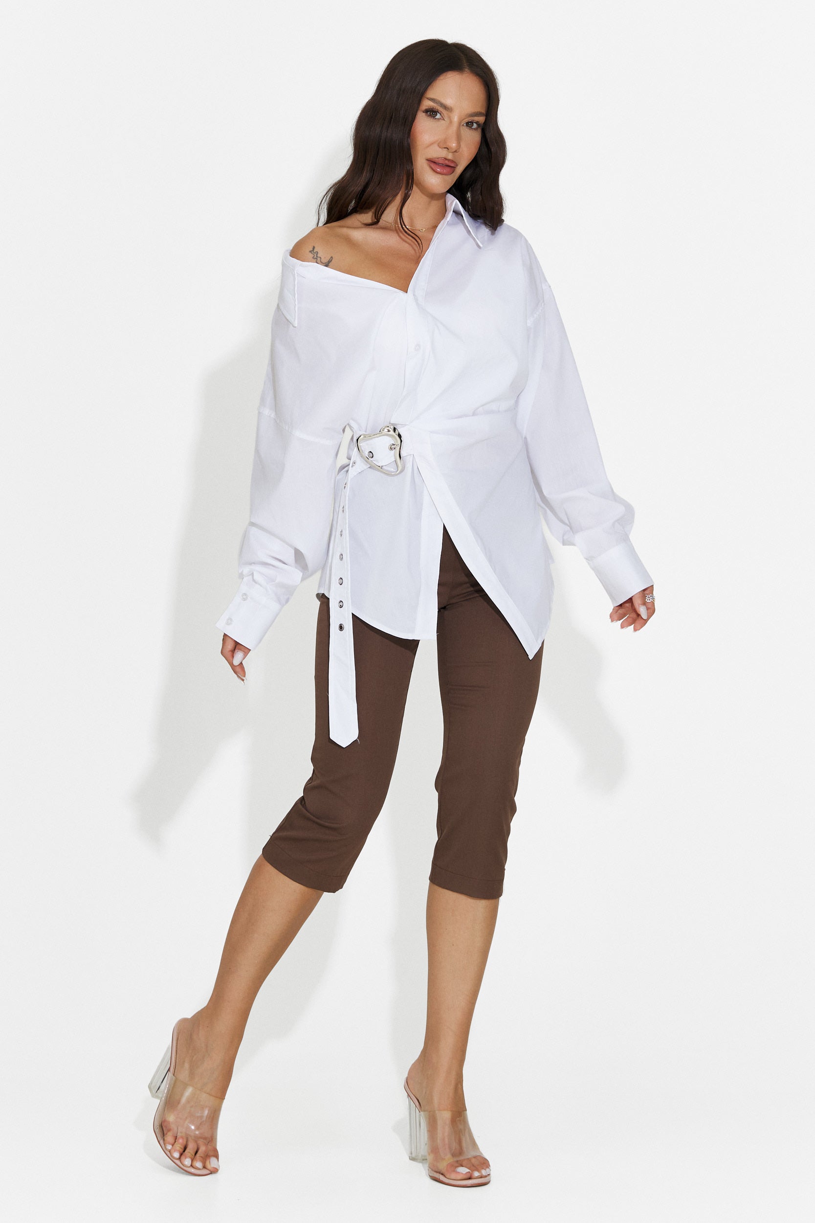 Women's casual white shirt Zunaria Bogas