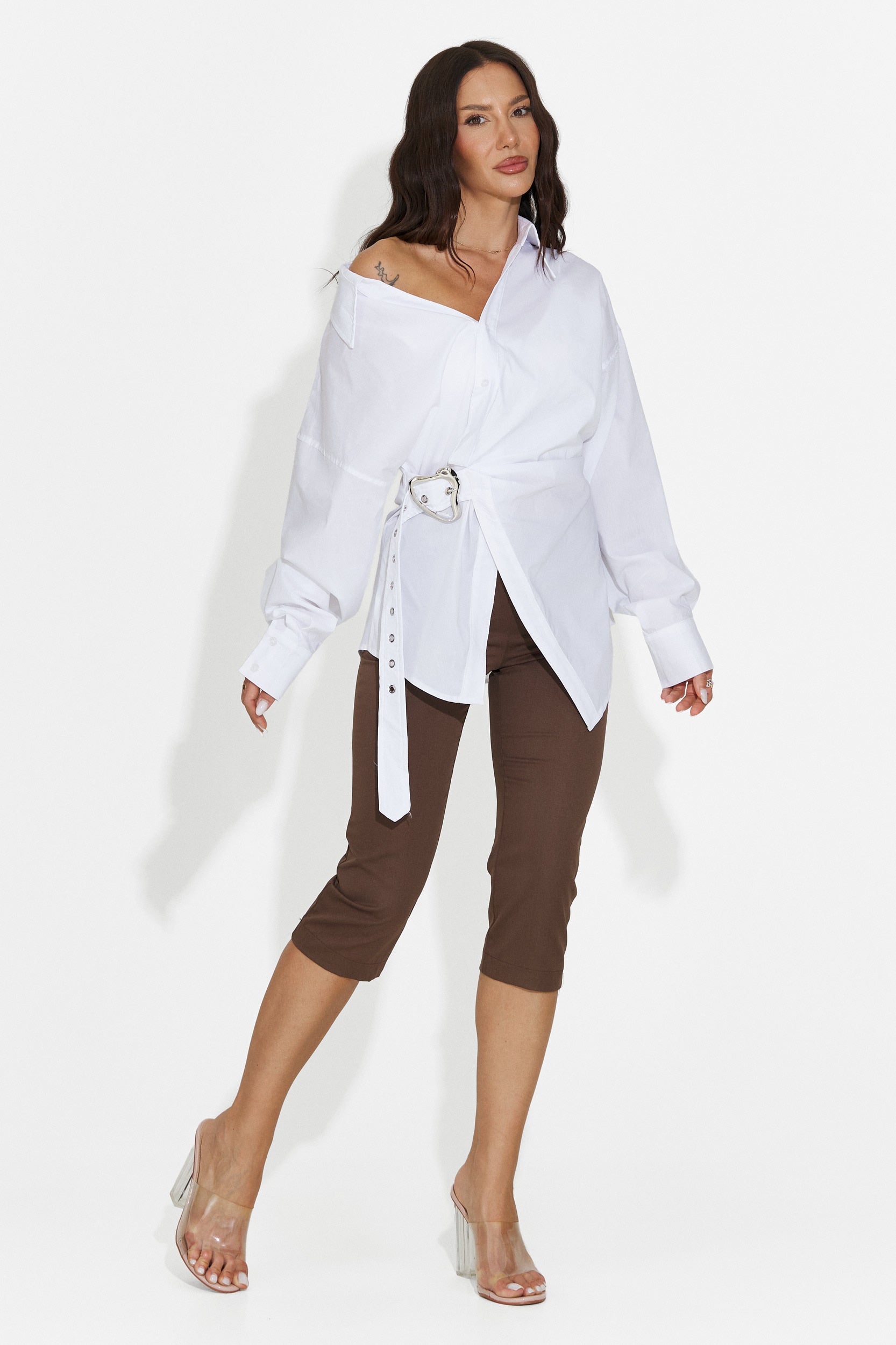Women's casual white shirt Zunaria Bogas