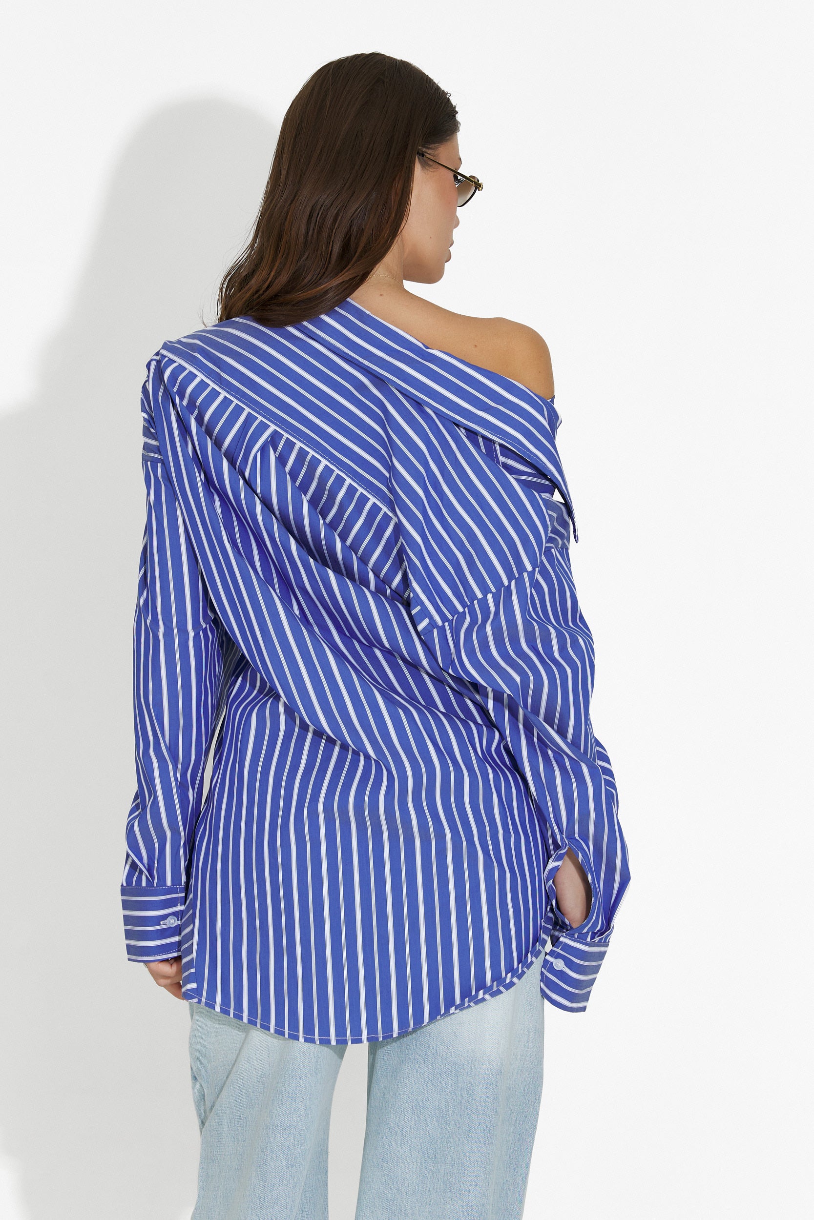 Niebieska koszula damska casual Voncile Bogas