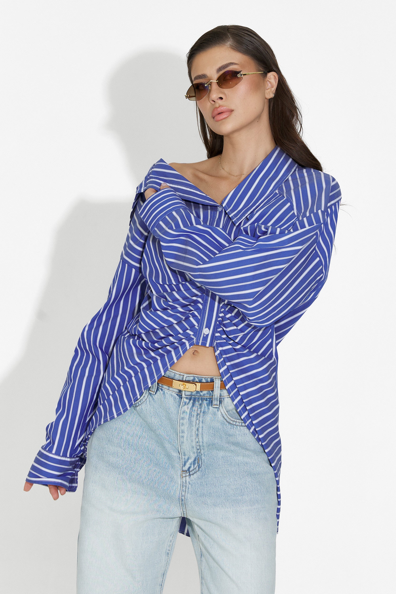 Voncile Bogas Casual Blue Women's Shirt