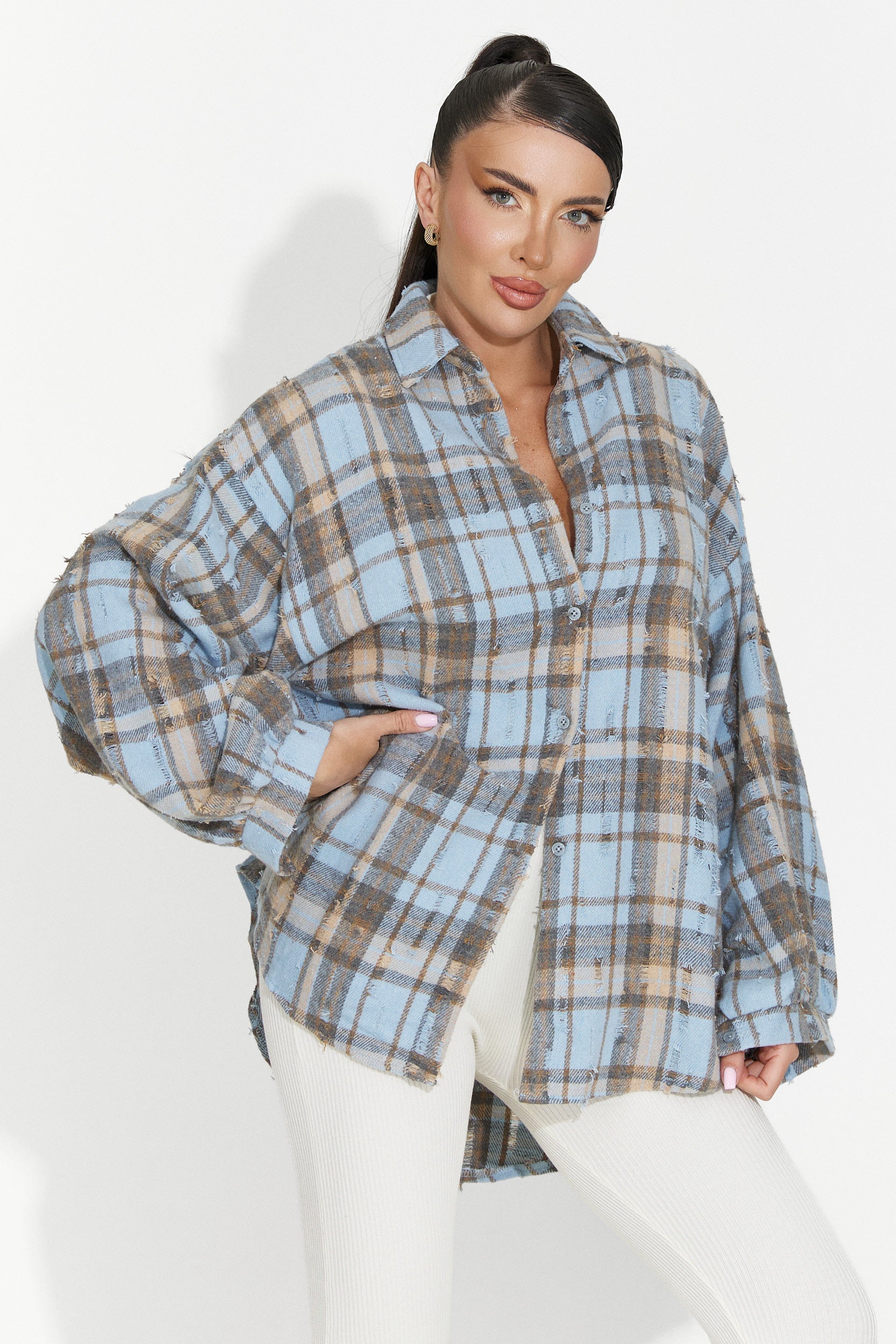 Chemise Décontractée Bleue pour Dames Jasara Bogas