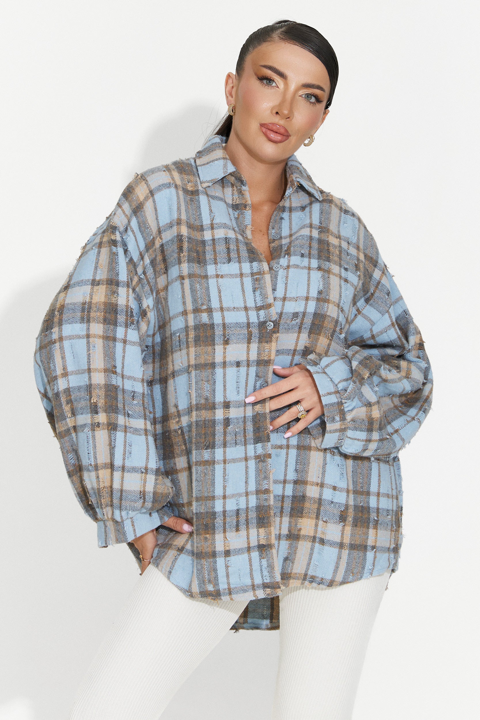 Damenhemd casual blau Jasara Bogas