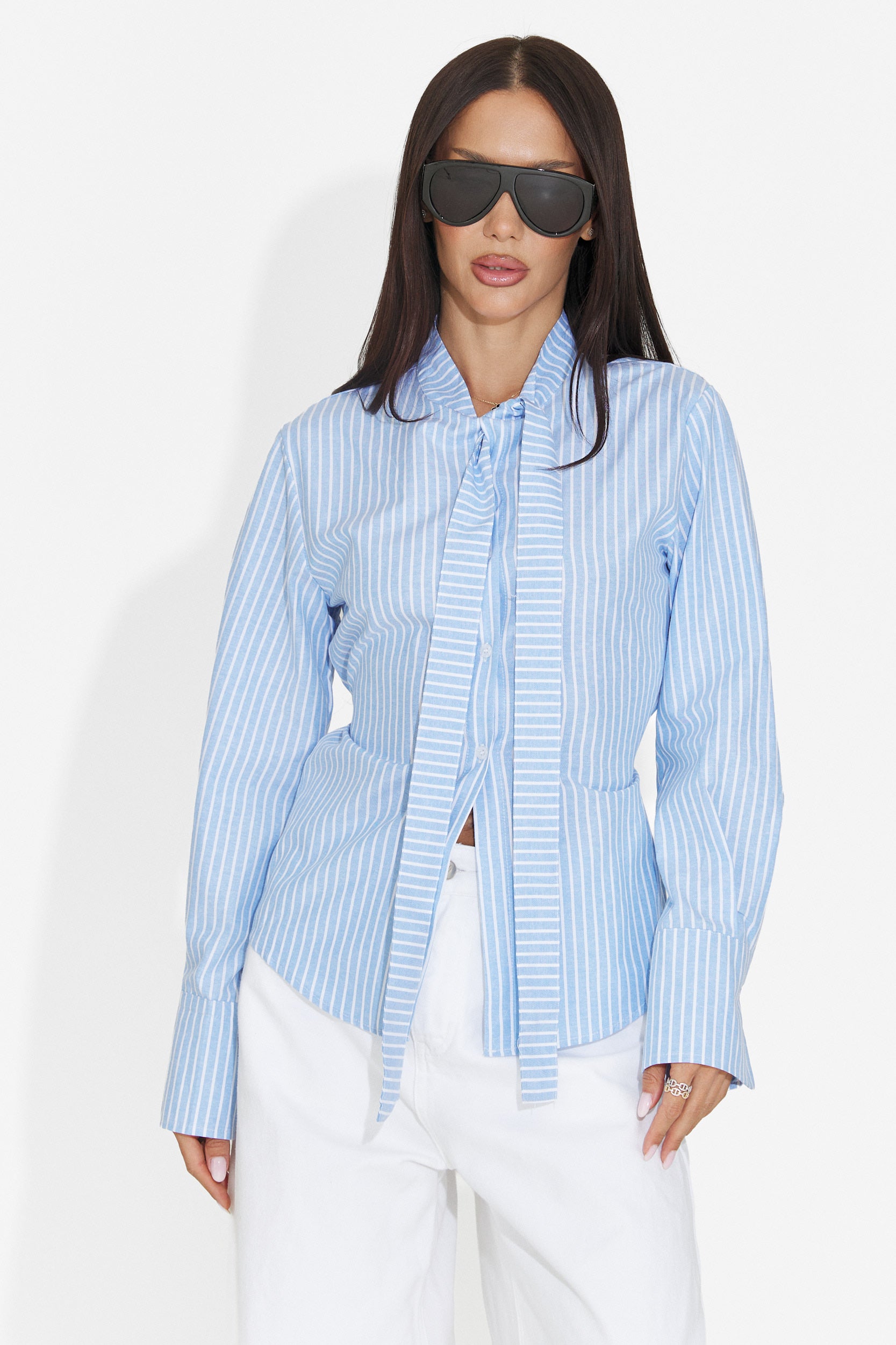 Camasa dama casual bleu Radience Bogas