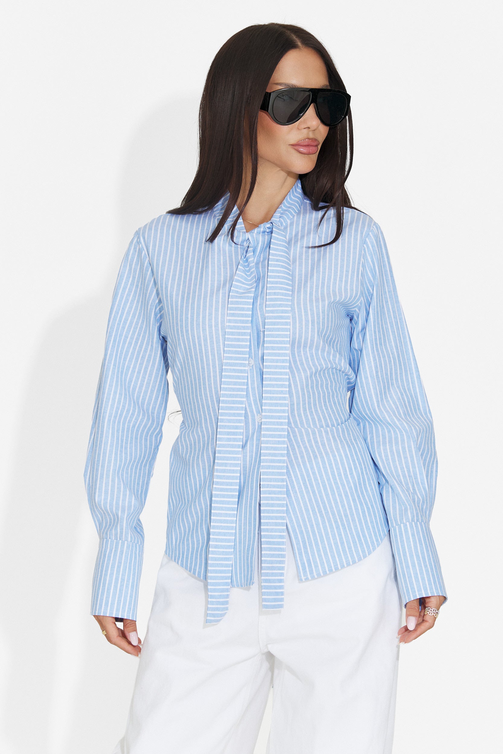 Camasa dama casual bleu Radience Bogas