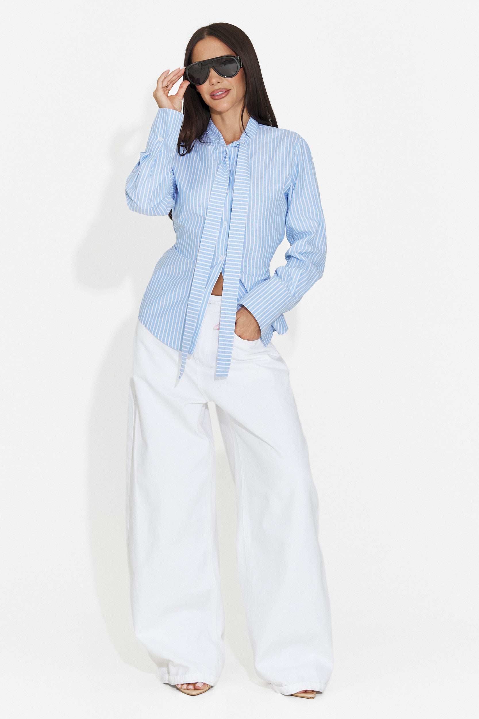 Camasa dama casual bleu Radience Bogas