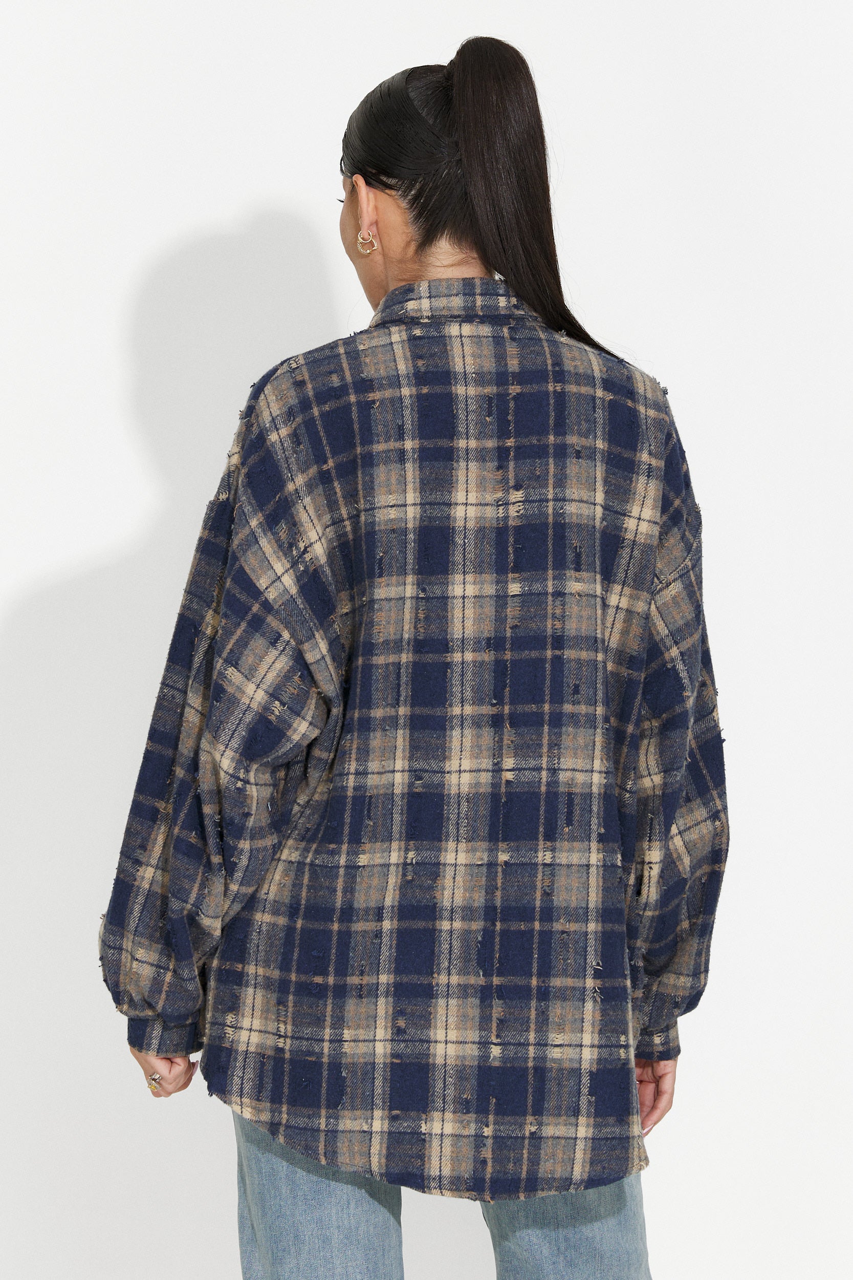 Damenhemd casual dunkelblau Jasara Bogas