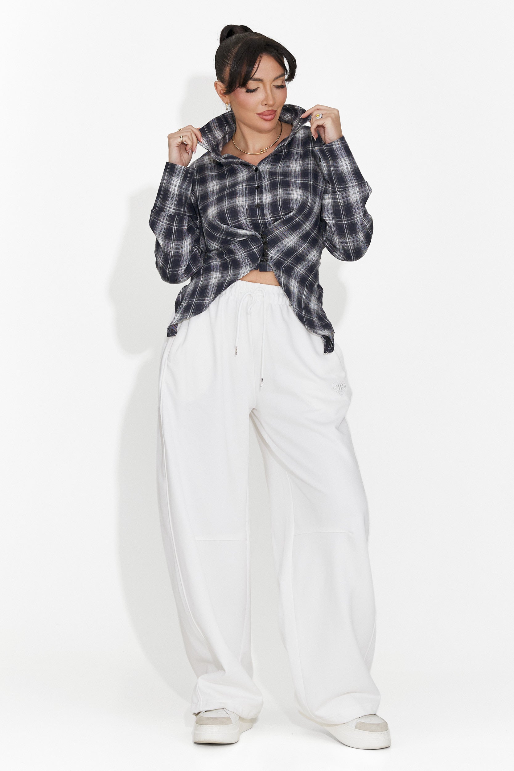 Women's casual navy blue shirt Laurina Bogas