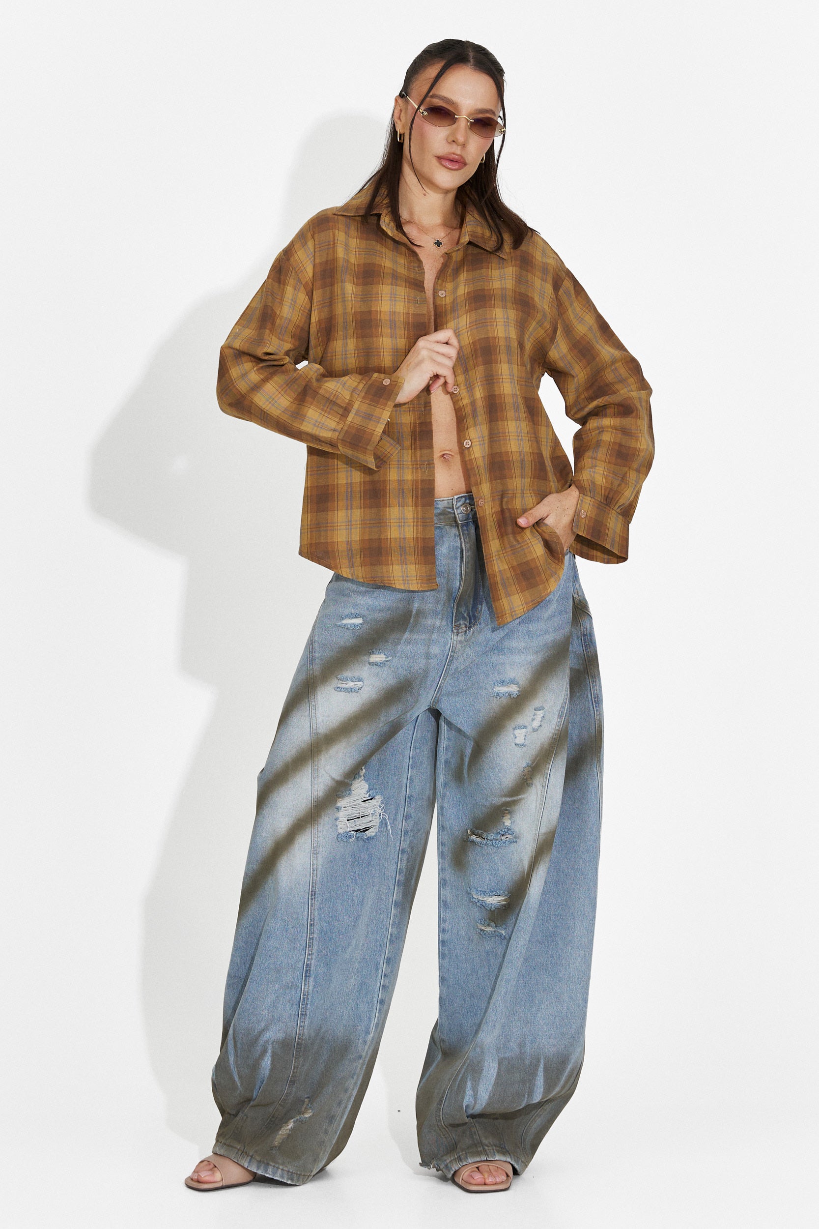 Barcely Bogas Žlutá ležérní dámská košile