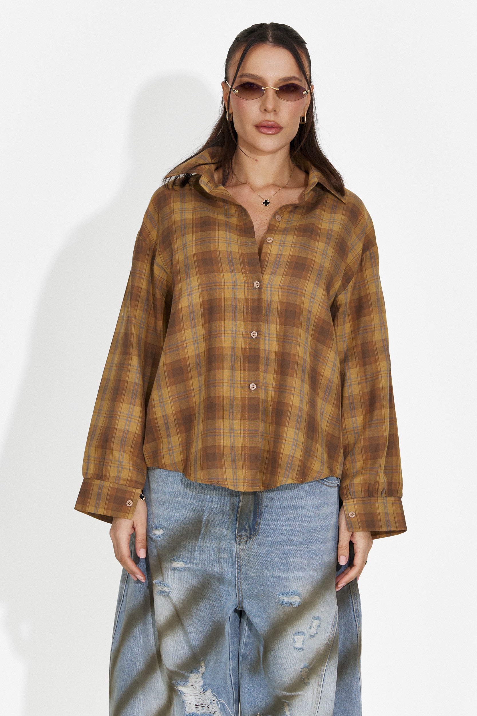 Barcely Bogas Žlutá ležérní dámská košile