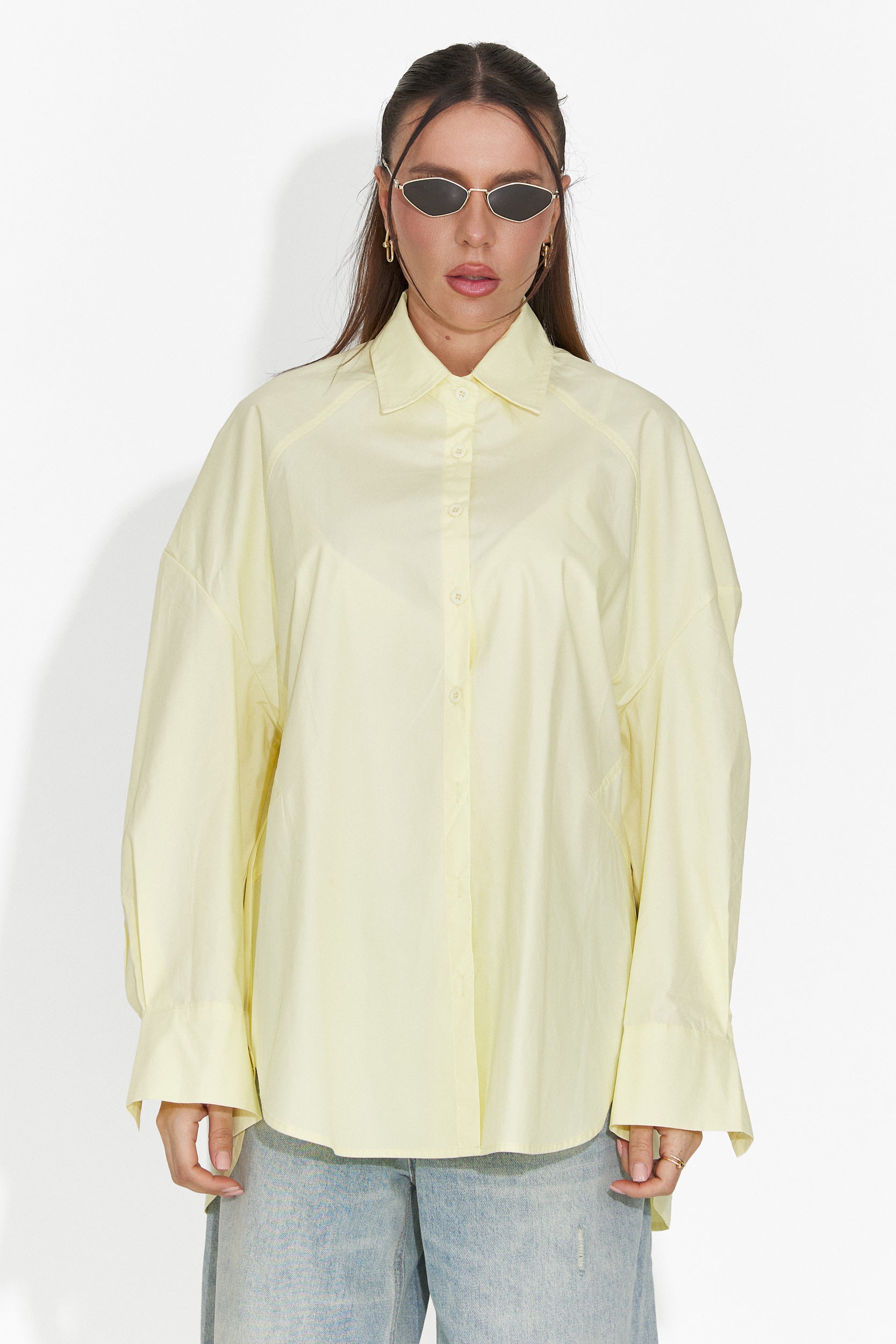 Yellow casual women's shirt Abrienda Bogas