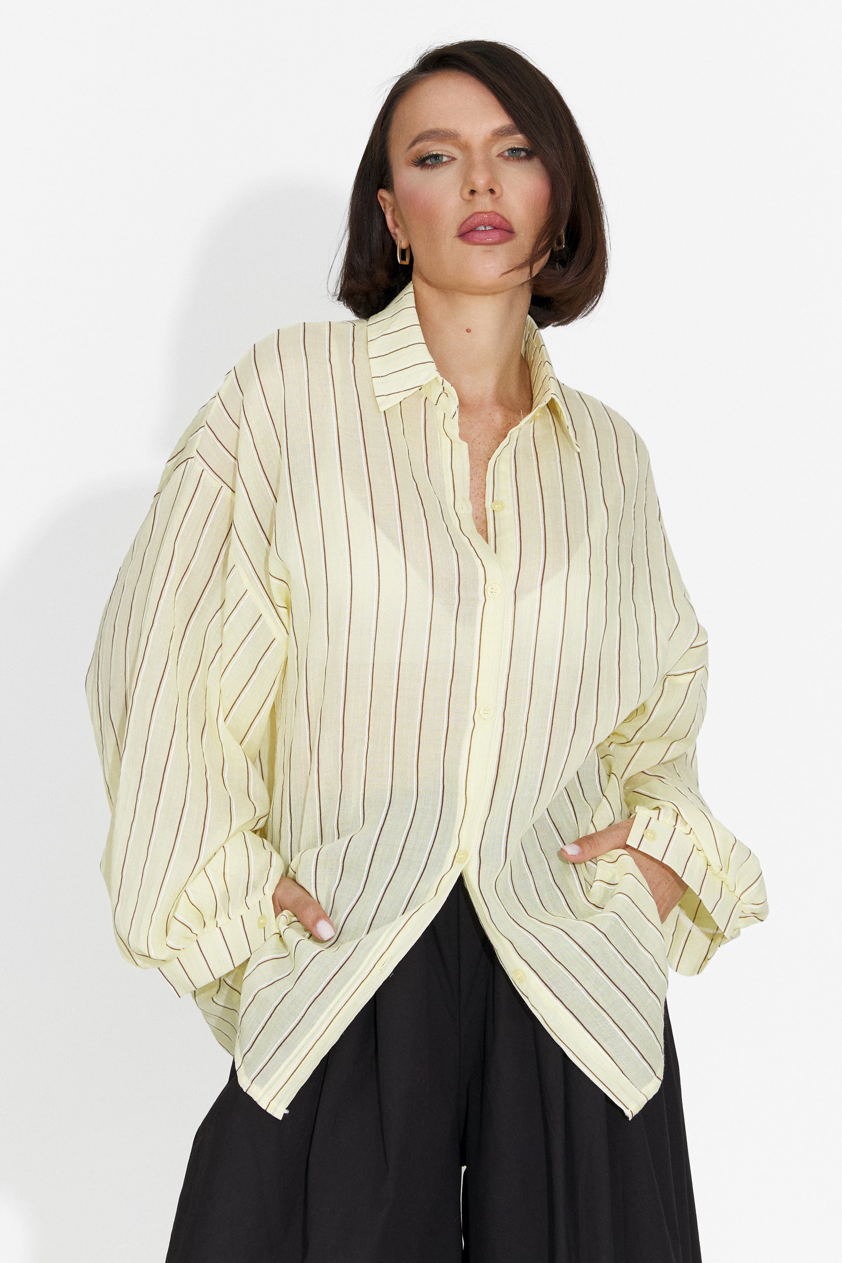 Fenday Bogas Yellow Casual Women's Shirt