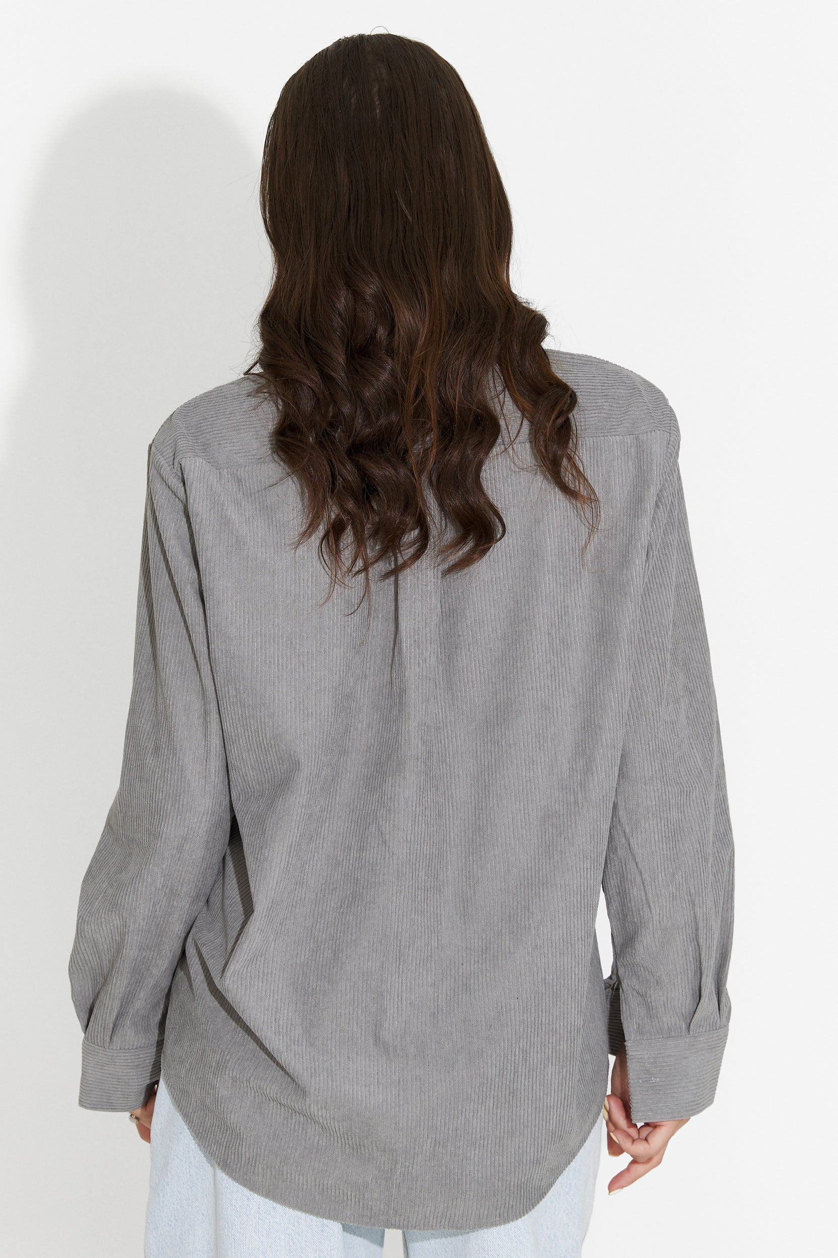 Szara casualowa koszula damska Deliora Bogas