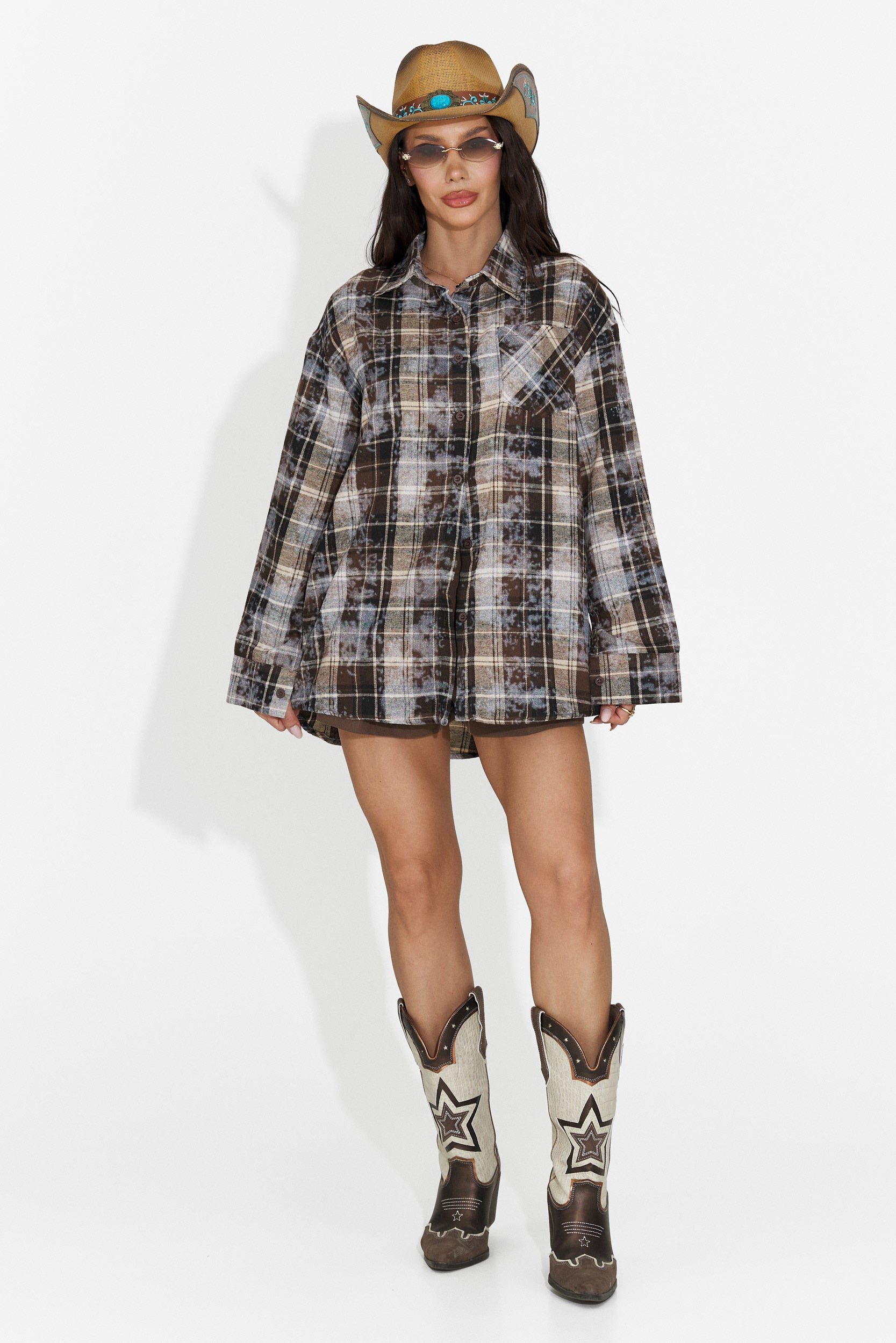 Chemise Décontractée Marron pour Dames Adelyma Bogas