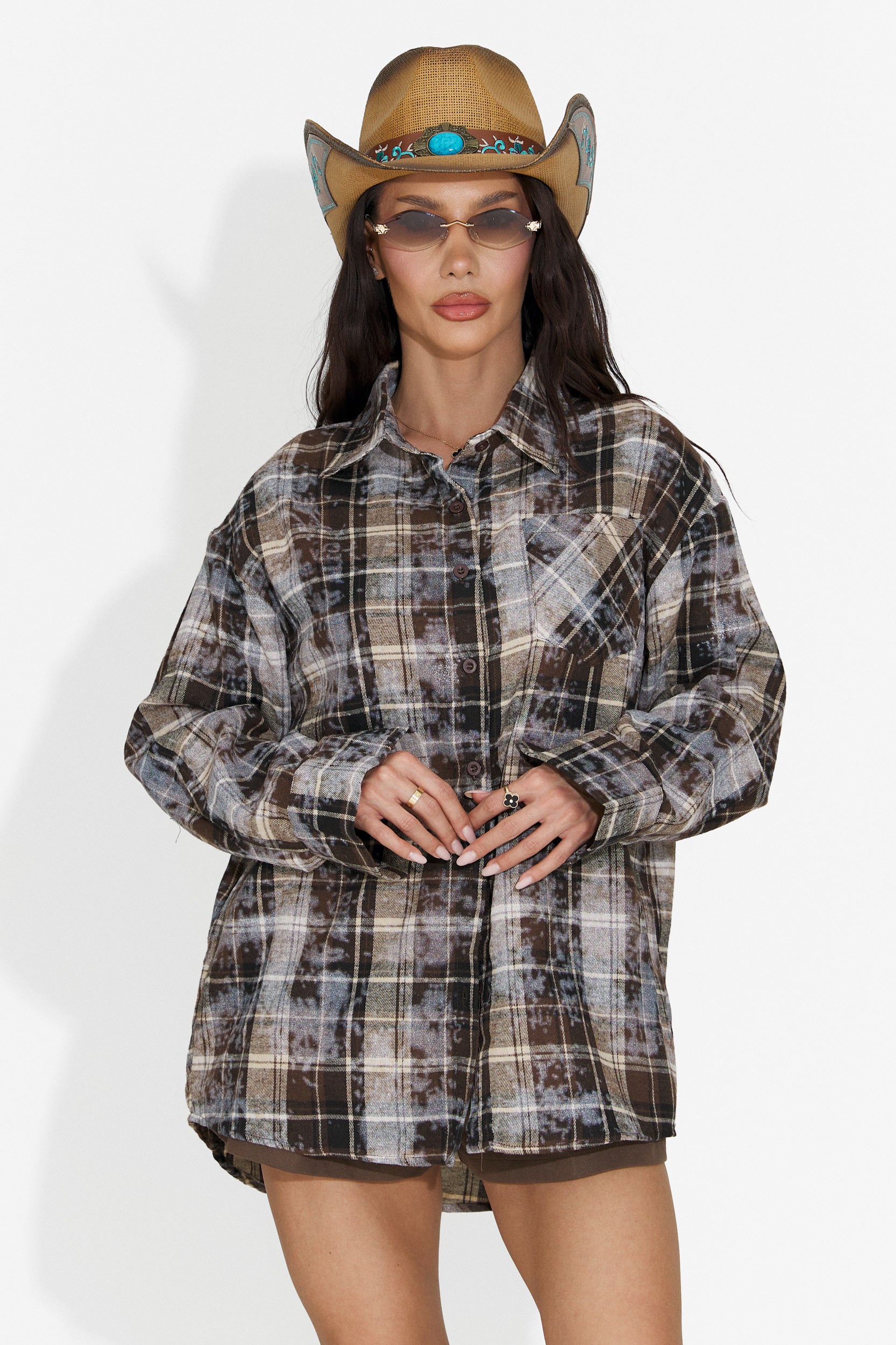 Chemise Décontractée Marron pour Dames Adelyma Bogas