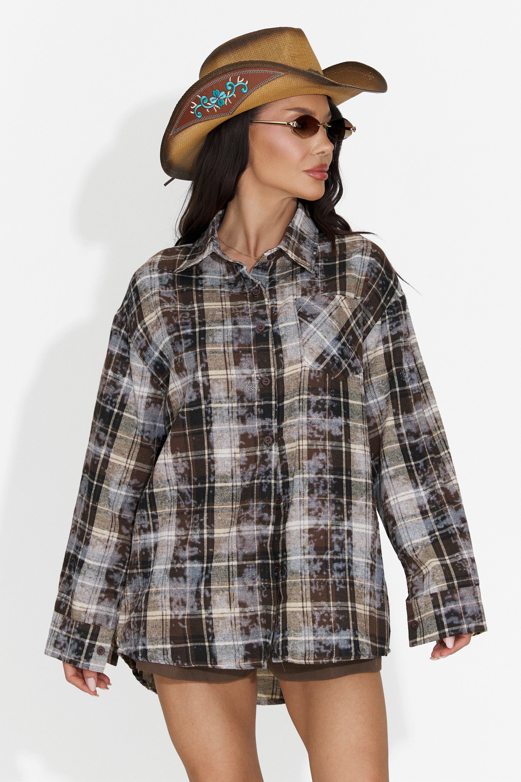 Chemise Décontractée Marron pour Dames Adelyma Bogas
