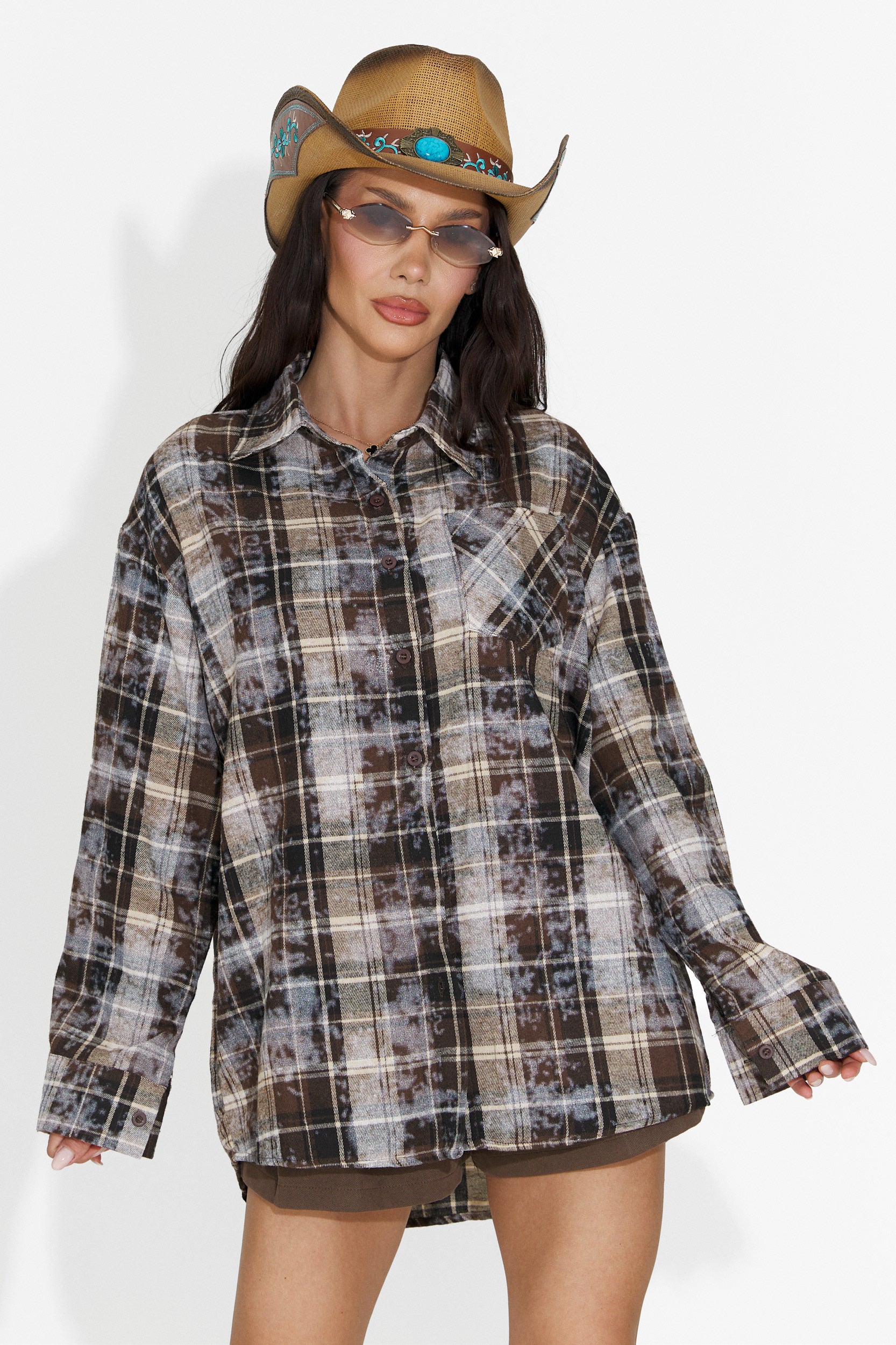 Chemise Décontractée Marron pour Dames Adelyma Bogas