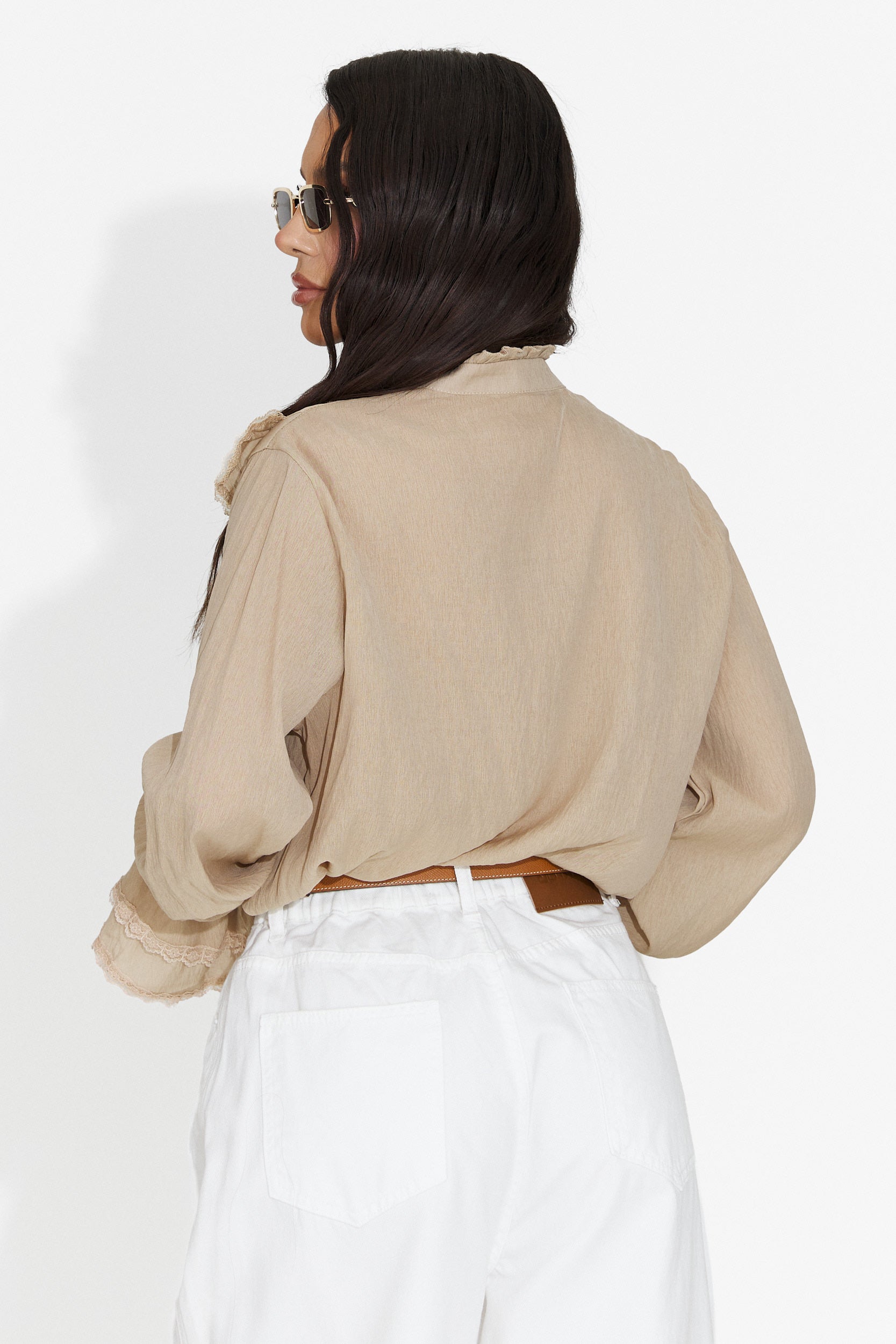 Alcadia Bogas Casual Brown Ladies Shirt