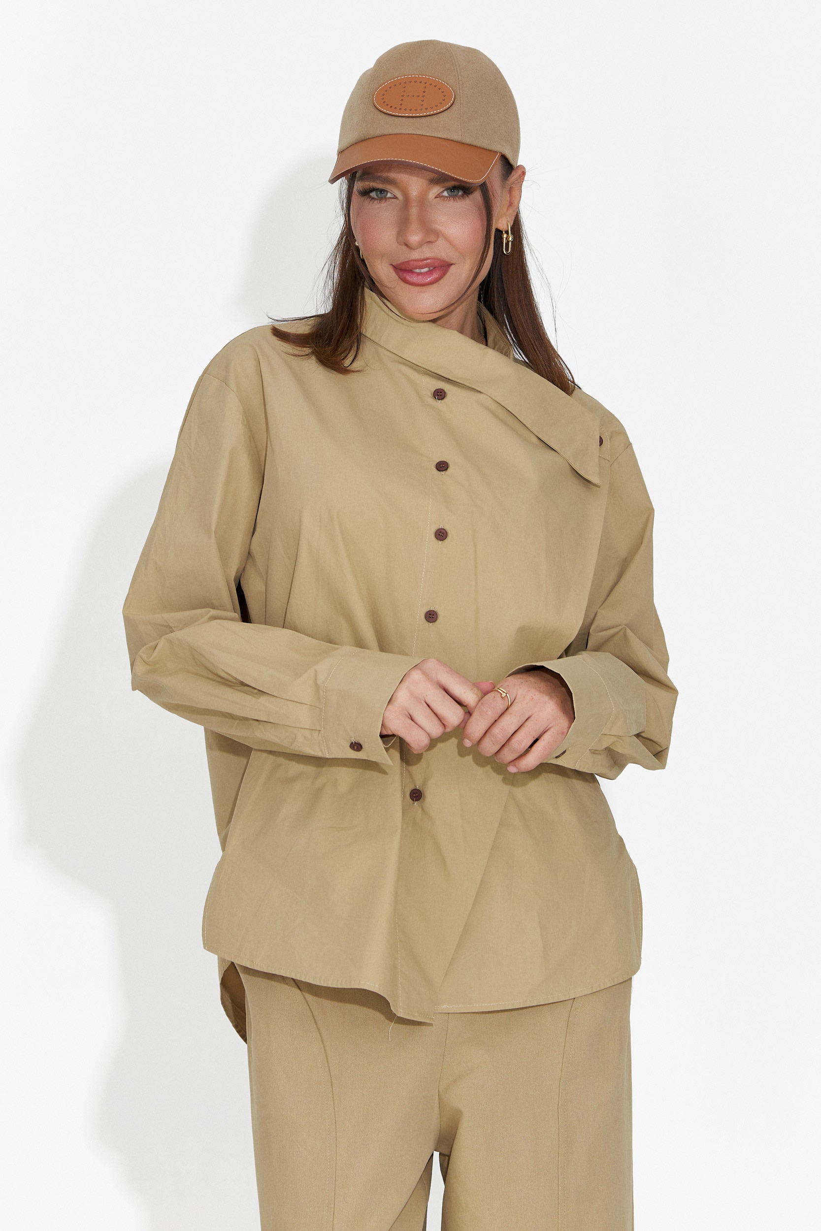 Damen-Freizeitbluse braun Edinea Bogas