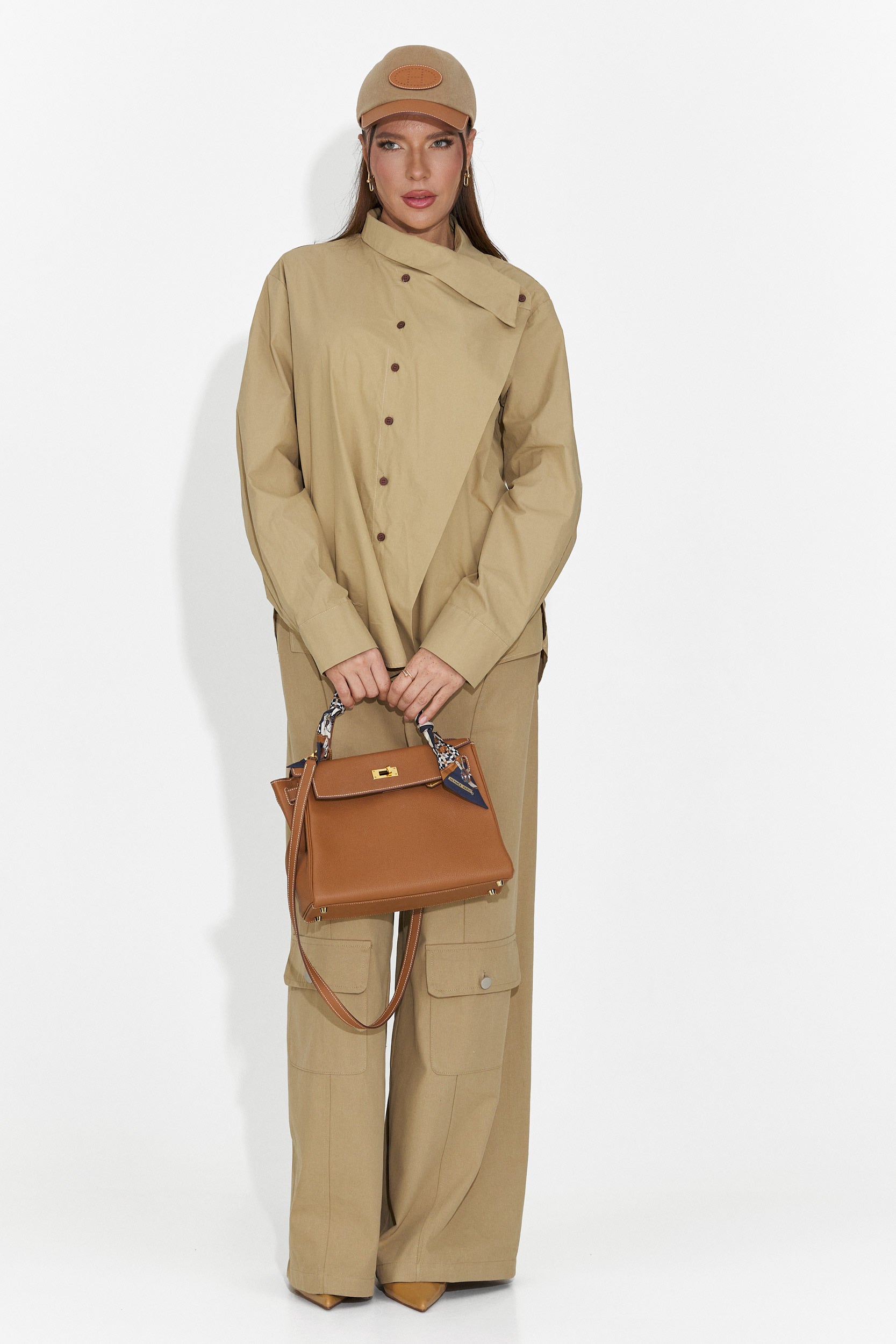 Edinea Bogas ležérna hnedá dámska košeľa