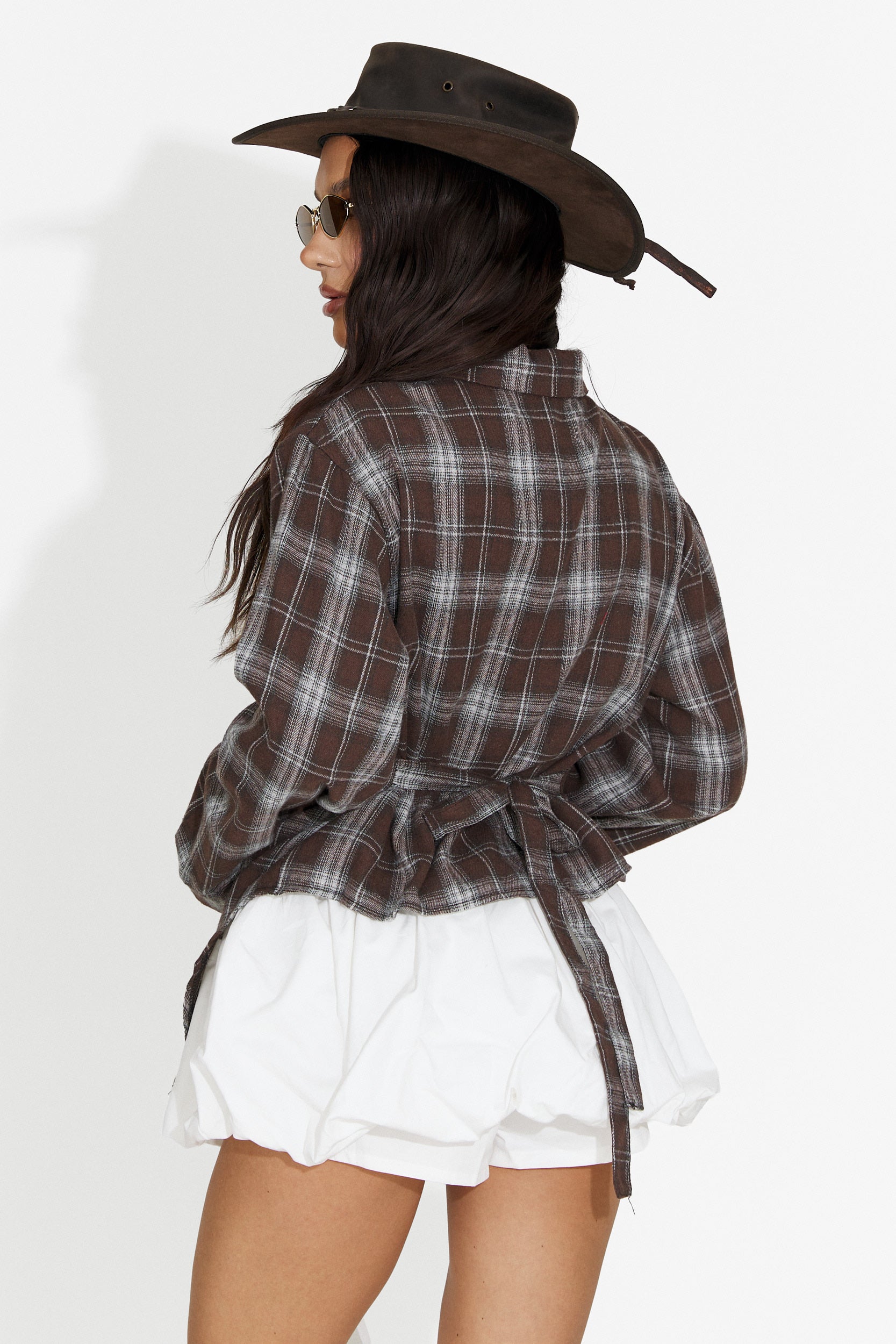 Casual brown women's shirt Tamalia Bogas
